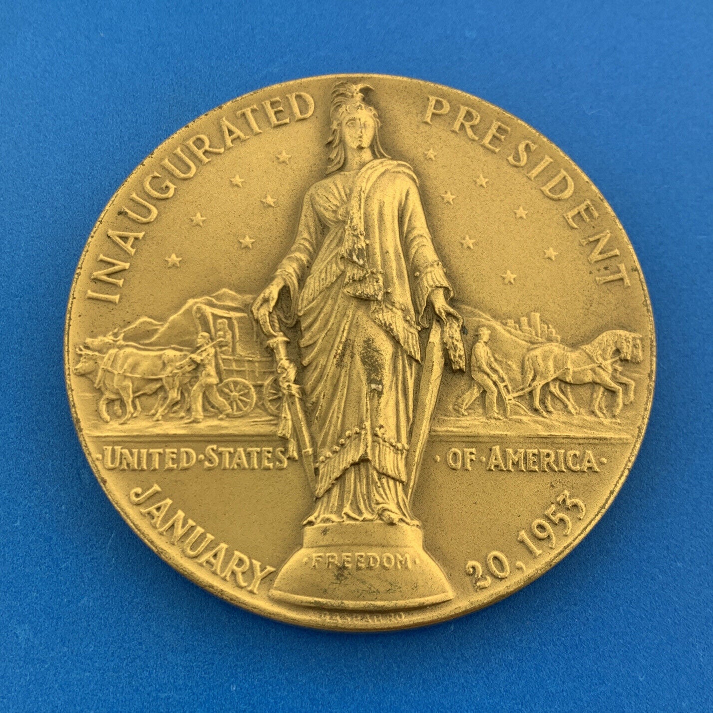 Lot of Two 2 Dwight D. Eisenhower Inauguration Commemorative Bronze Medals