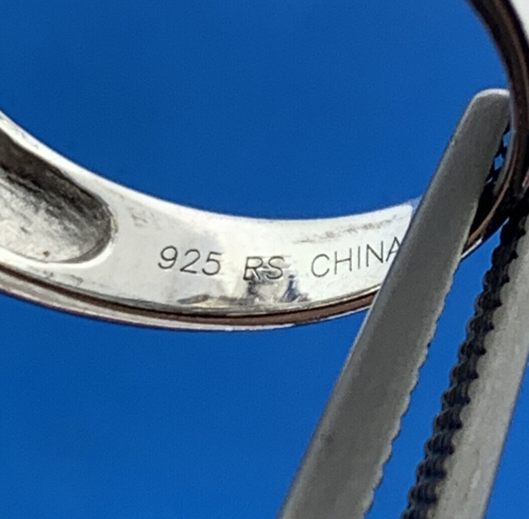 Designer Sterling Silver Mixed Gemstone Pearl Statement Modernist Cocktail Ring