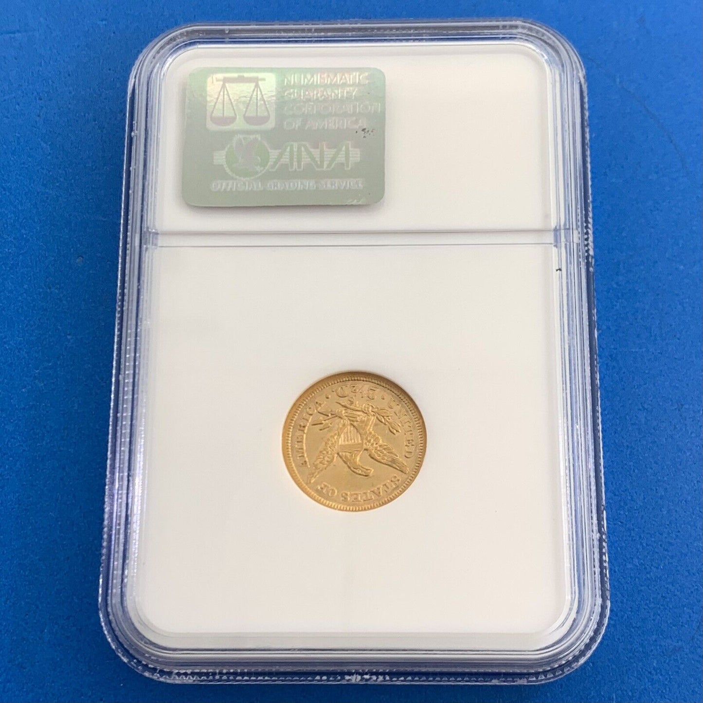 1862 S San Francisco $2.50 Coronet Head 90% Gold Quarter Eagle NGC AU53 Coin
