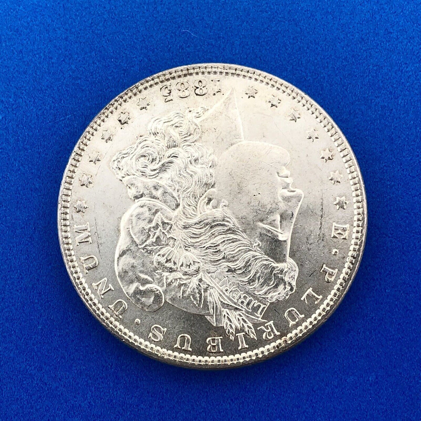 1885 P Morgan Silver Dollar $1 Better Rare Key Philadelphia Mint Coin White BU