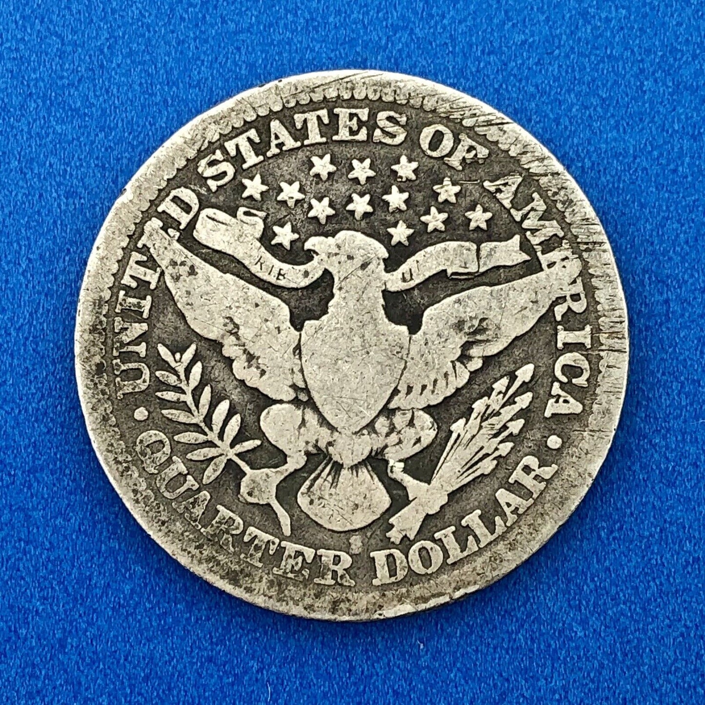 1914 S Silver Barber Quarter $.25 Better Key Date San Francisco Coin Rare Scarce