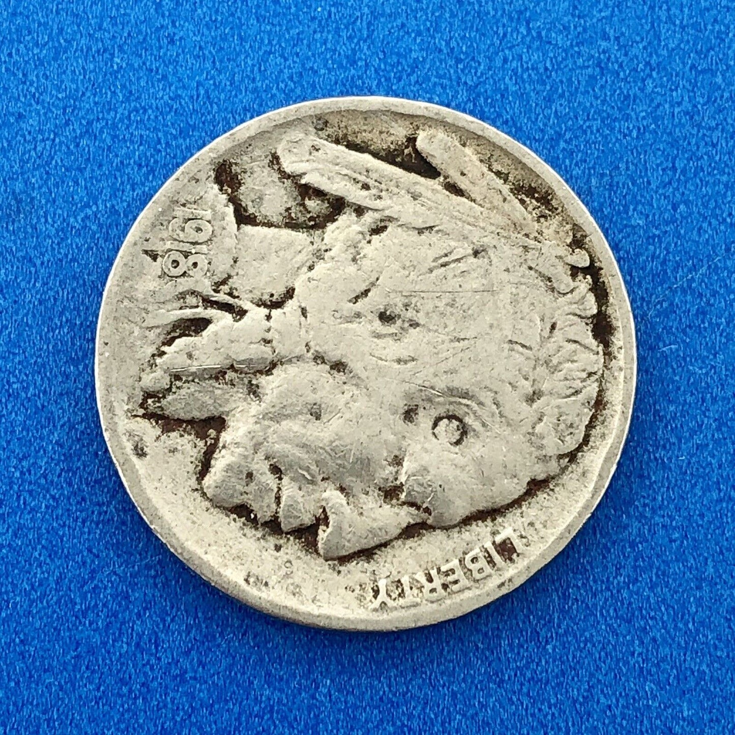 1918 P Indian Head Buffalo Nickel Better Key Scarce Philadelphia Mint Coin