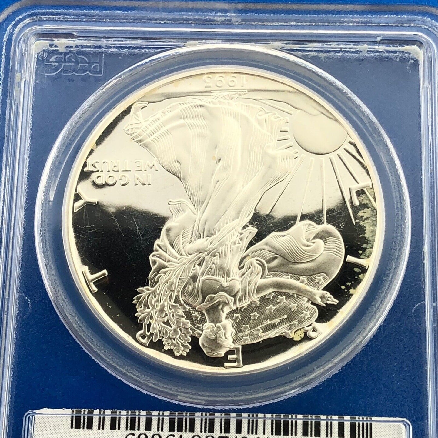 1993 P Proof Silver Eagle 999 Fine Silver PCGS PR70 DCAM Deep Cameo