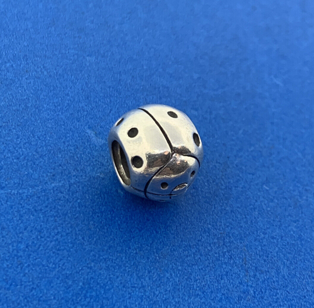 Authentic PANDORA 925 Sterling Silver LadyBug 790135 Retired Bracelet Charm