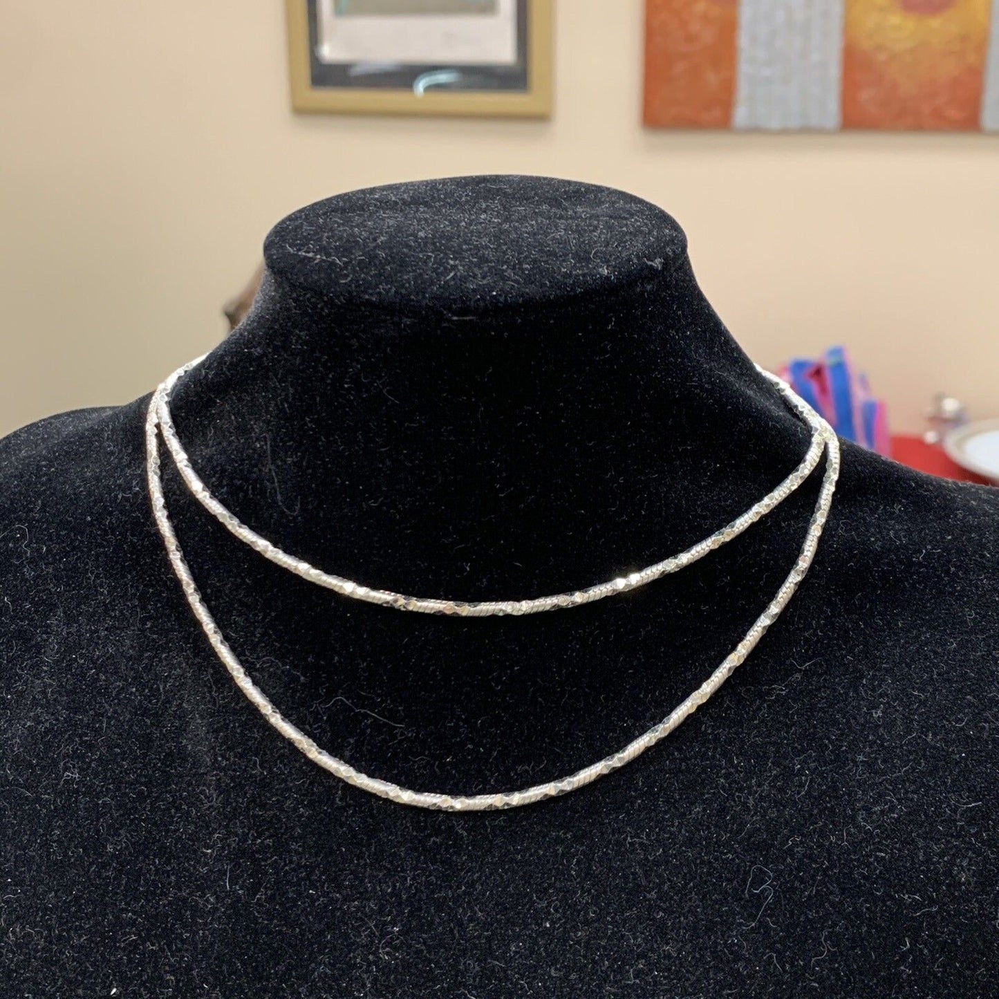 Designer Milor Italy Sterling Silver 925 Fancy Diamond Snake Design Necklace