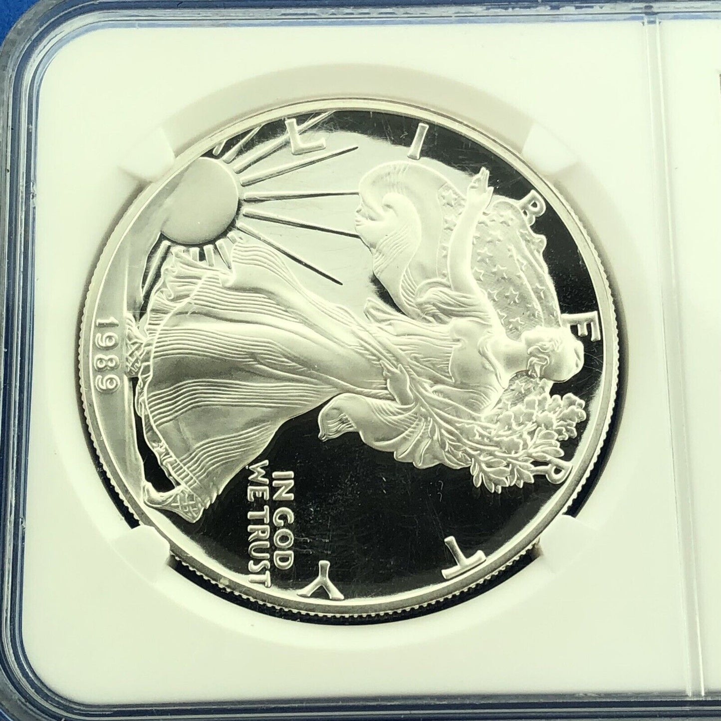 1989 S Proof American Silver Eagle 1 Oz 999 Fine Silver NGC PF69 Ultra Cameo