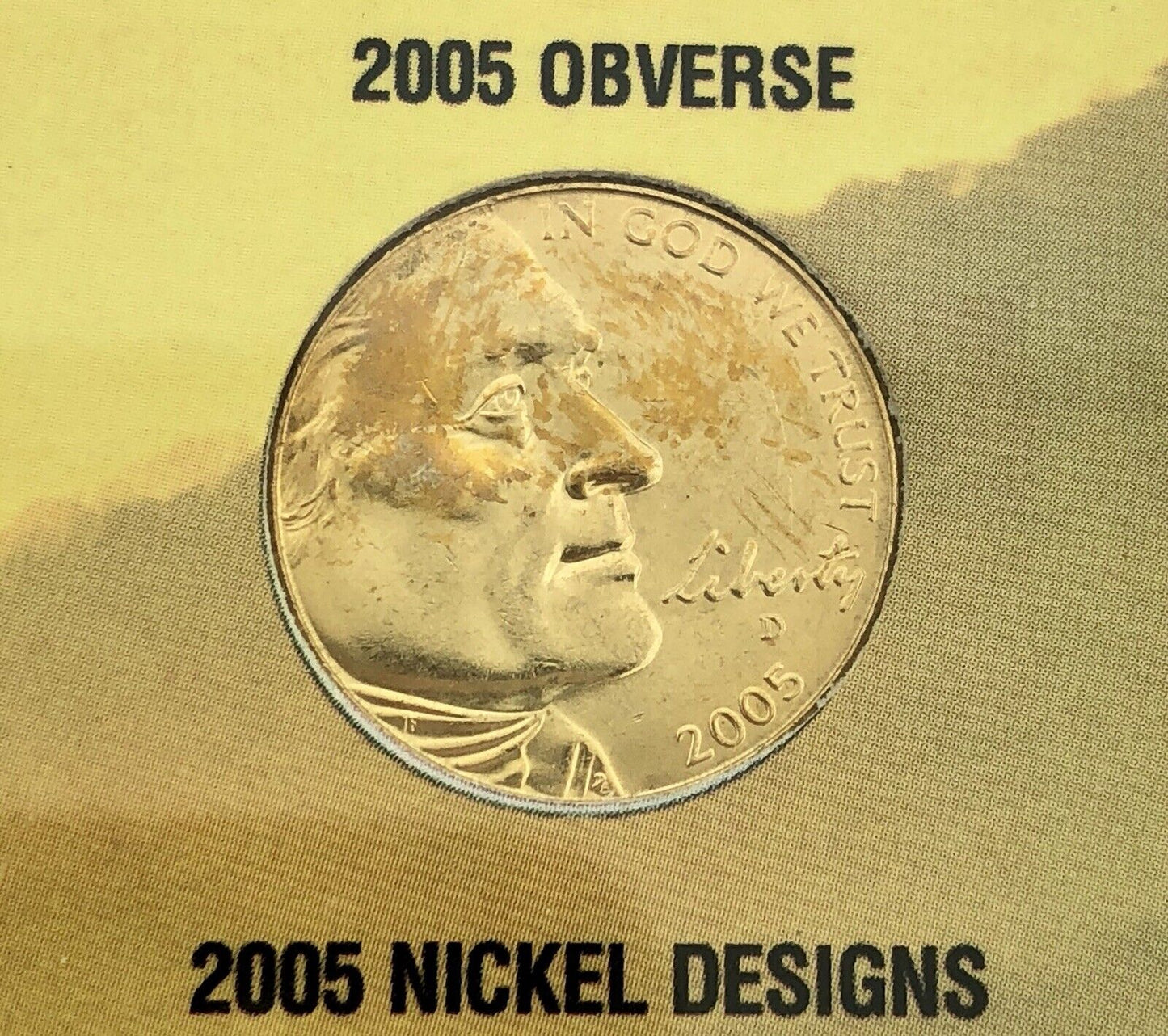 2004 2005 10 Coin Gem BU Westward Series Nickel Coll Whitman Frame Gold Plated