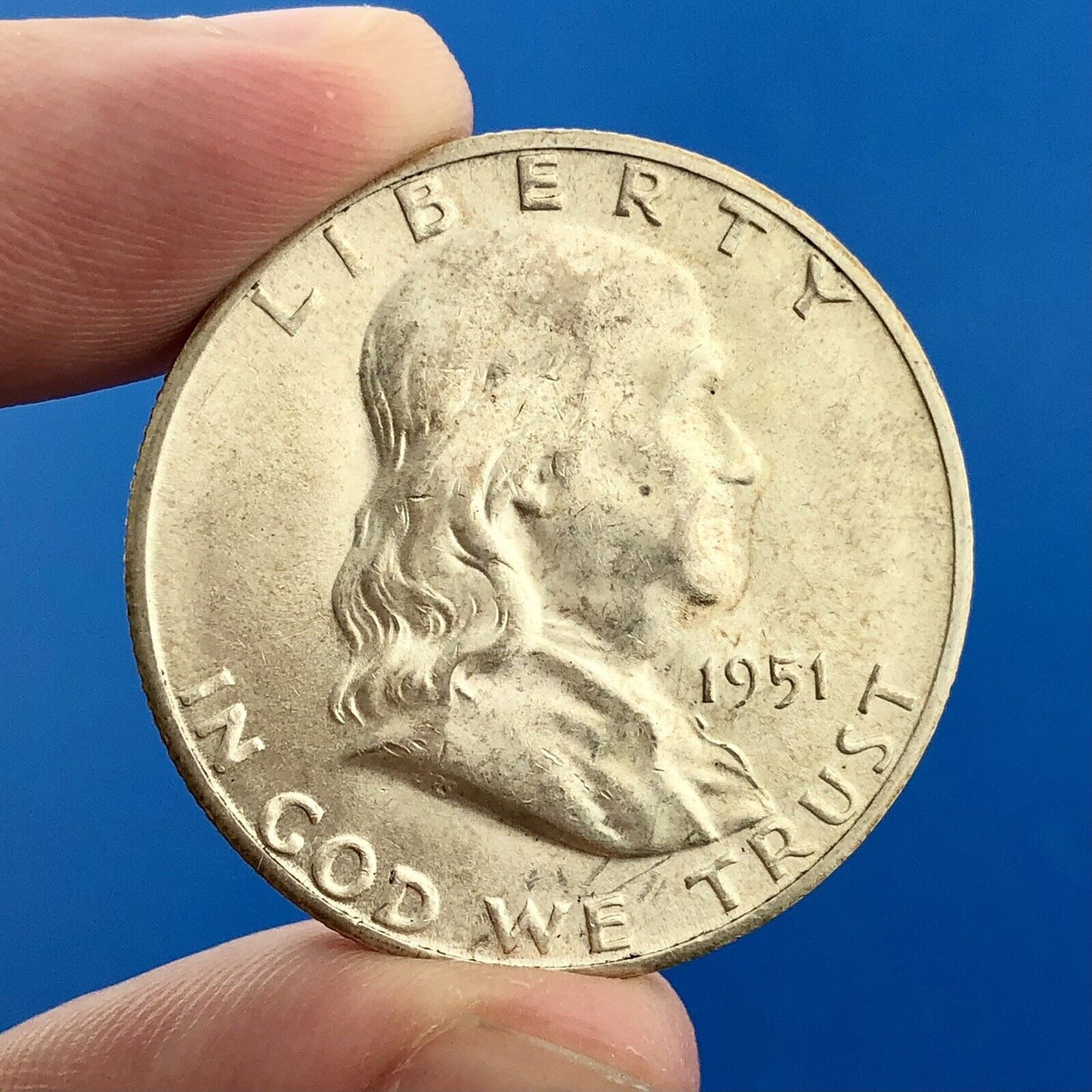 1951 S Franklin Silver Half Dollar Better Key Date Rare San Francisco Mint Coin