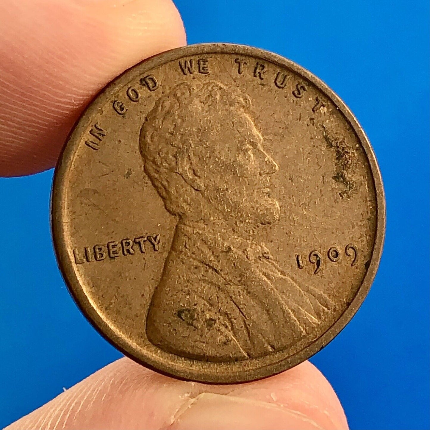 1909 P Lincoln Cent Wheat Ears Reverse VDB Key Rare 1c Penny Philadelphia Coin