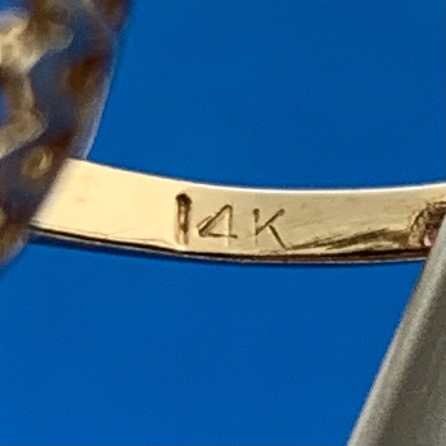 Mid Century 14k Yellow Gold Round Amethyst February Anniversary Statement Ring