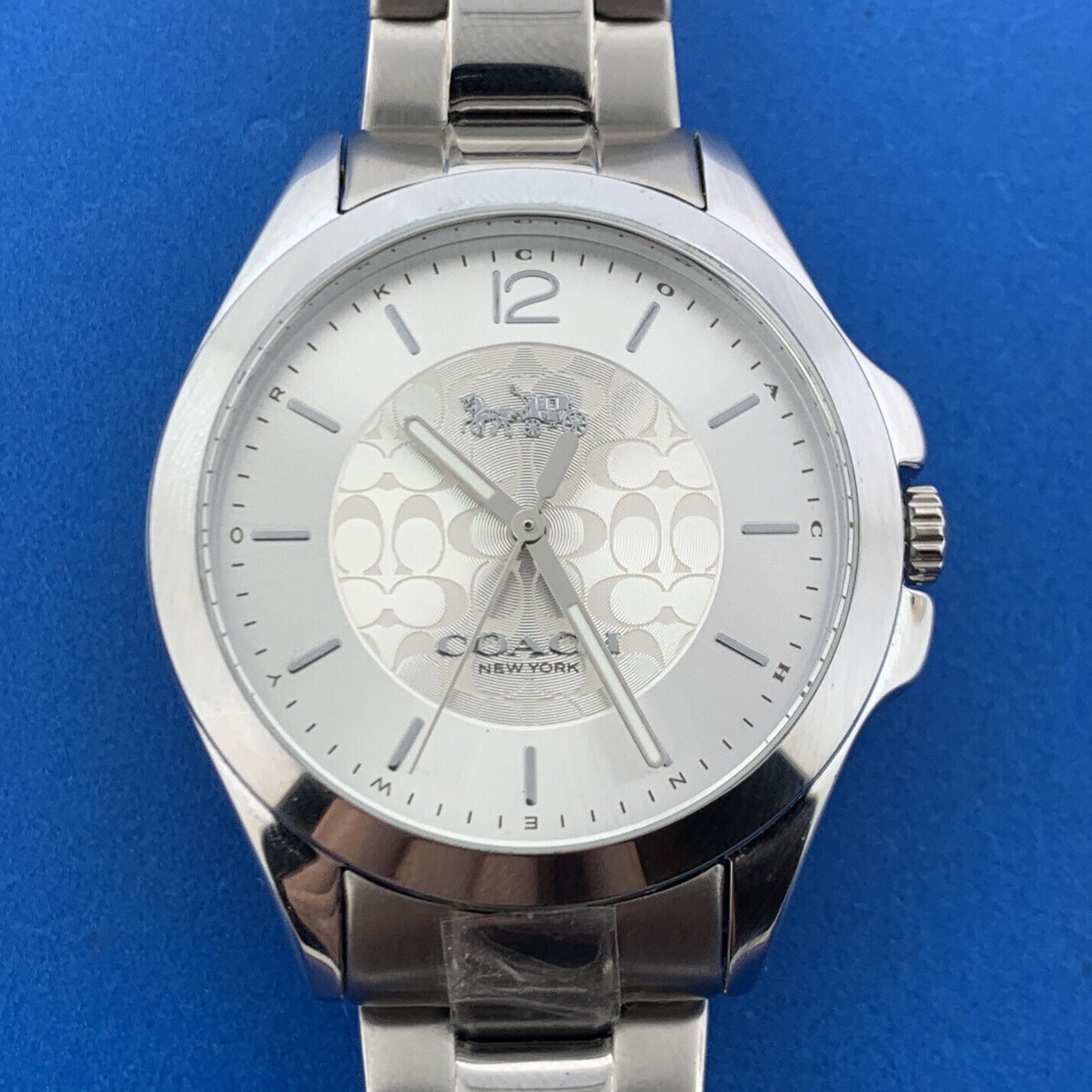 Designer Coach New York 37 mm Stainless Steel Libby Watch w/ Open Cuff Bracelet