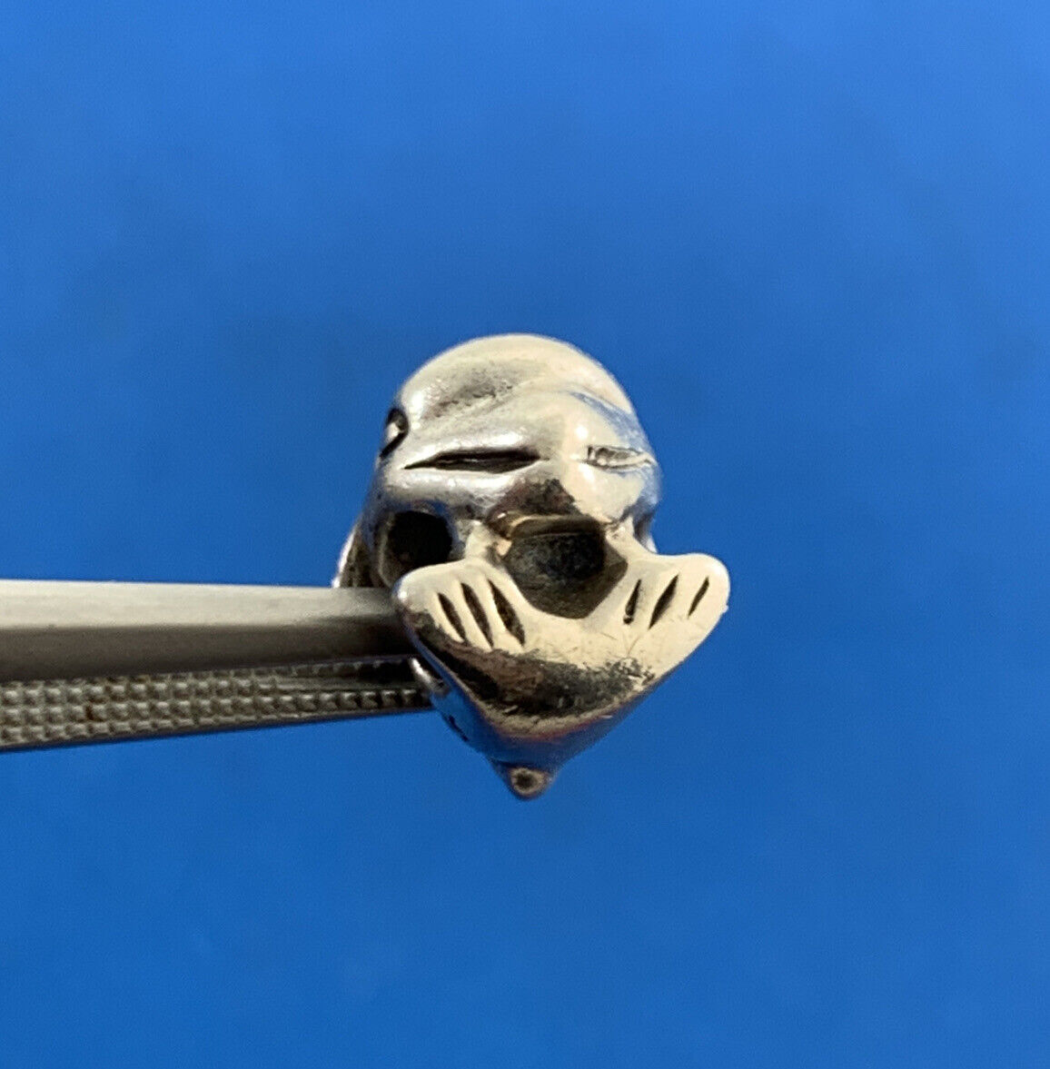 Authentic PANDORA 925 Sterling Silver Dolphin Ocean 790189 Slide Charm