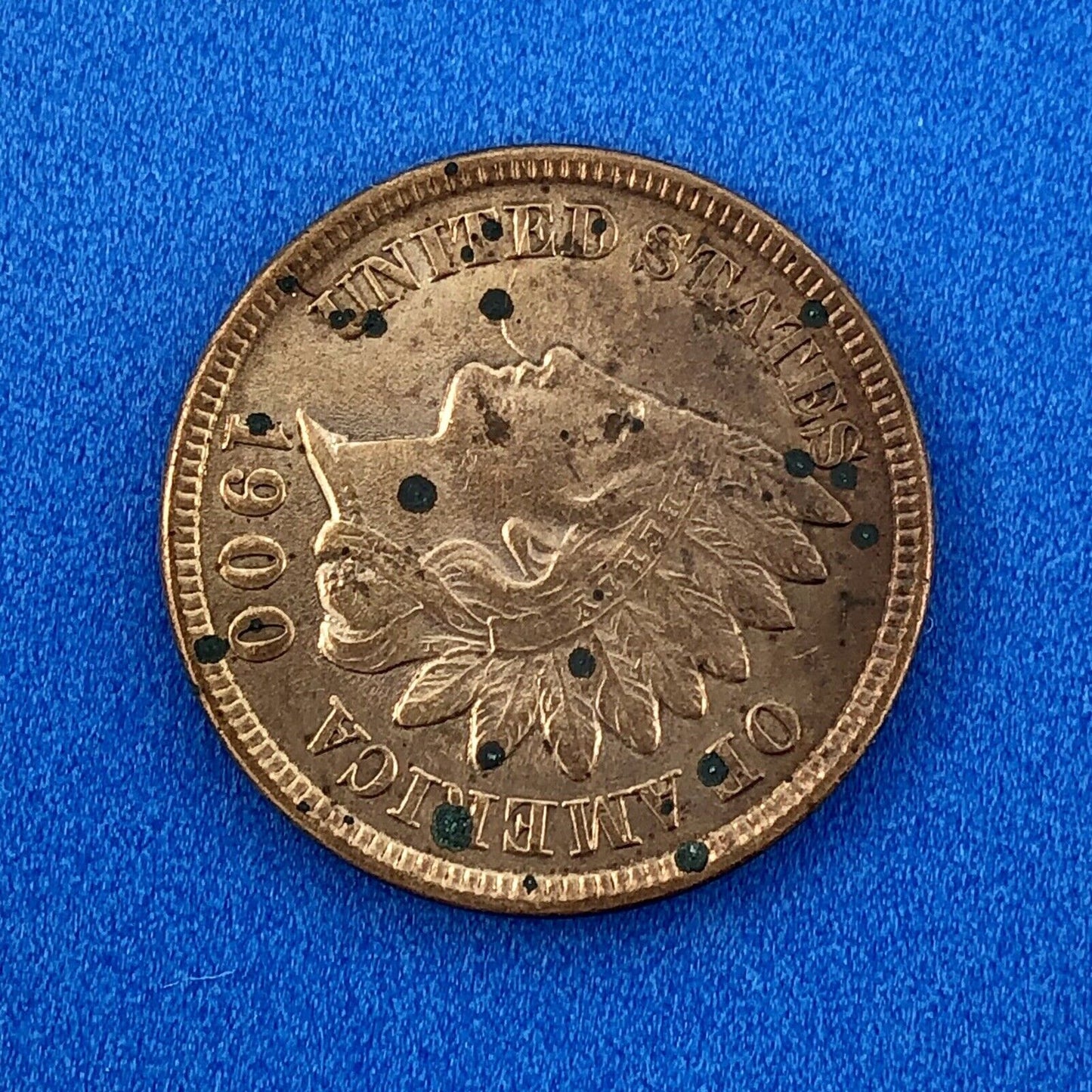 1900 P Indian Head One Cent Penny Type 3 Bronze Better Key Philadelphia BU DET