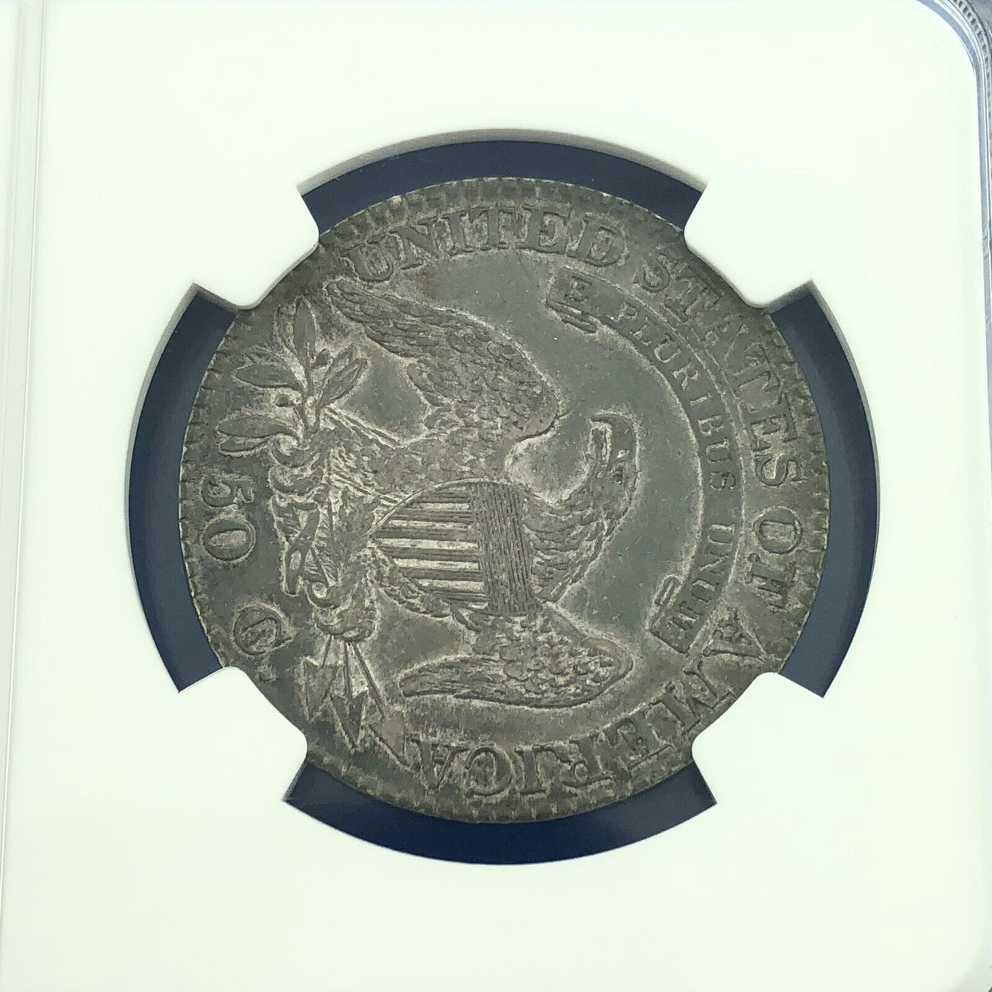 1824 Capped Bust Silver Half Dollar 50c Lettered Edge NGC XF45 Early US Coin