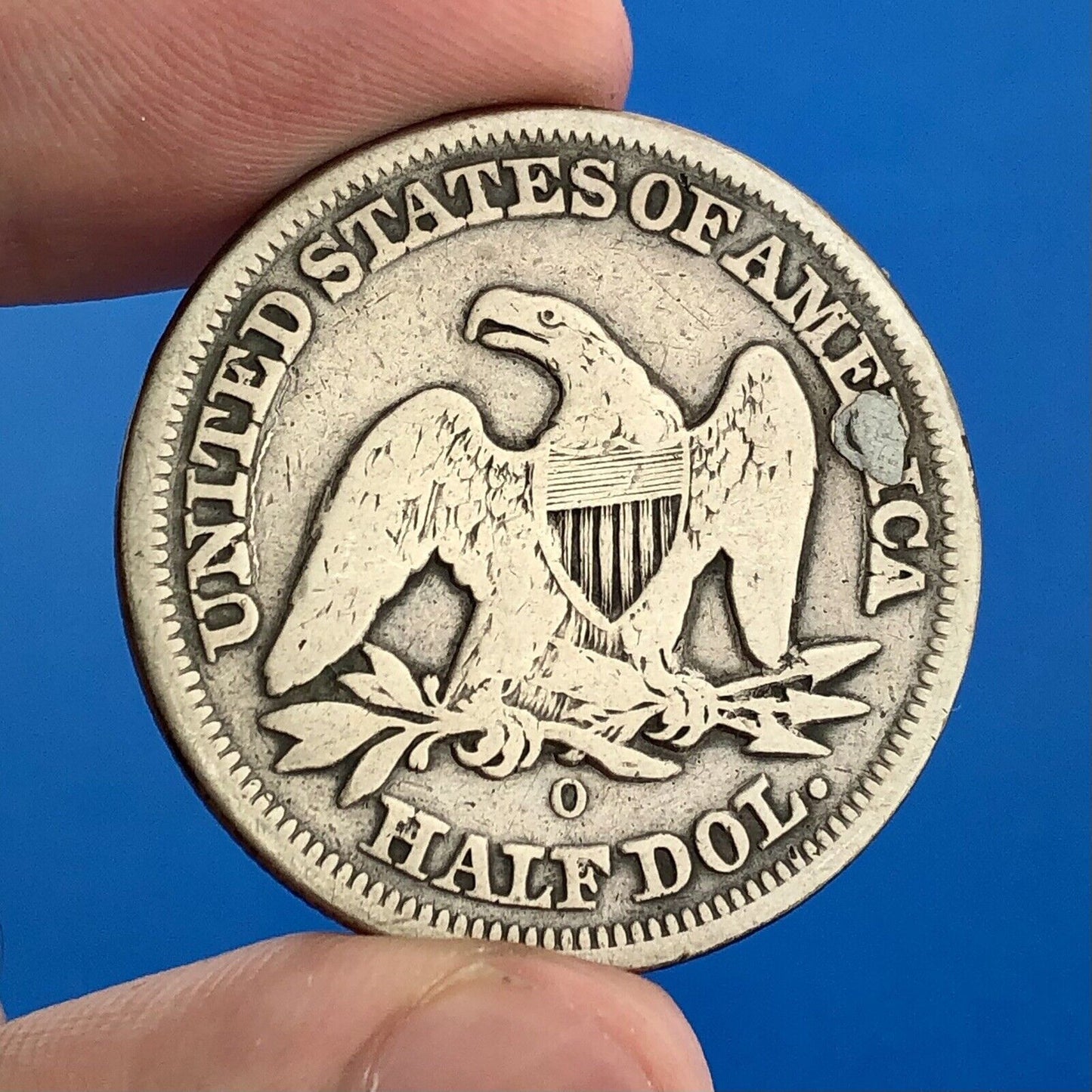 1854 O Seated Silver Half Dollar Type 3 Two Year Type Key New Orleans Mint Coin