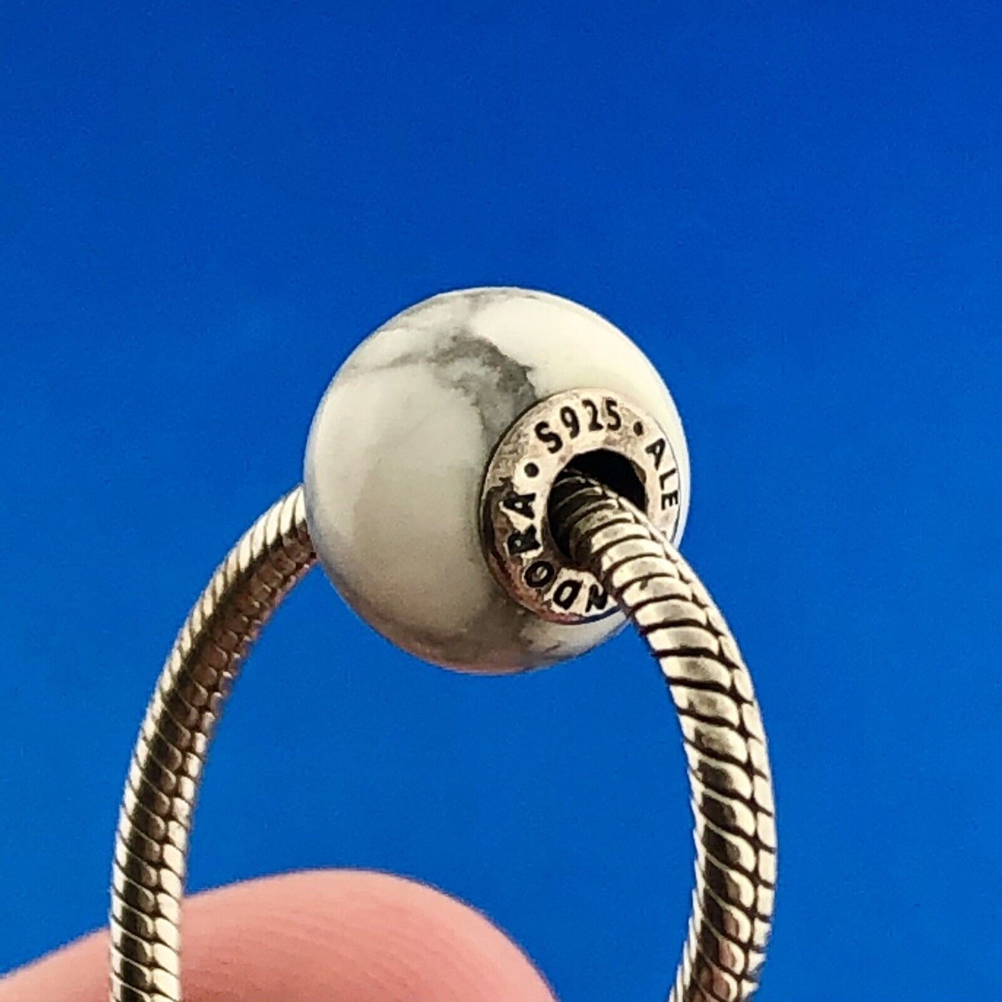 Authentic PANDORA Sterling Essence Collection Signature Clasp 6 Charm Bracelet