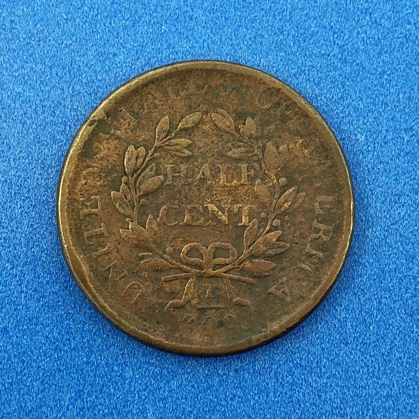 1807 P Draped Bust Copper Half Cent Early US Copper Better Key Philadelphia Coin