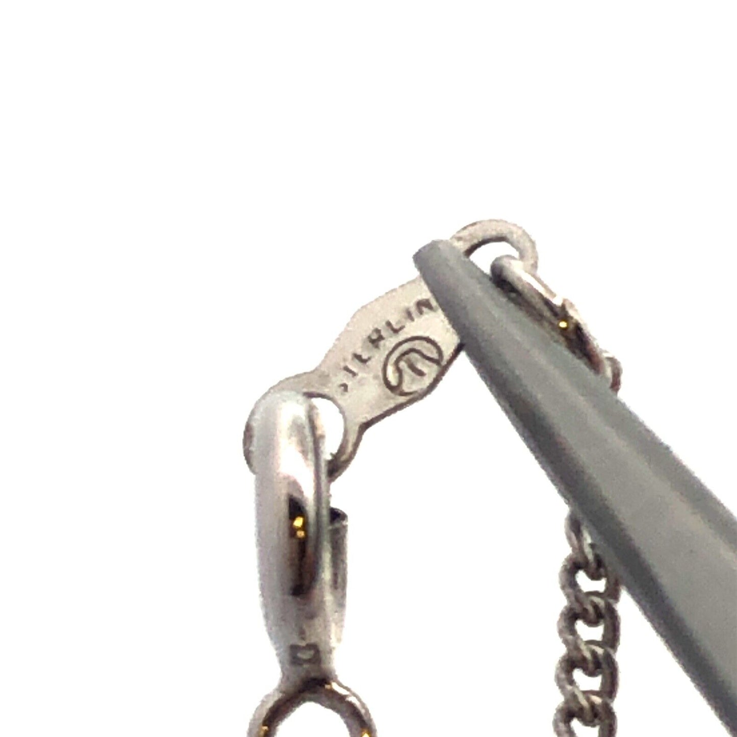 Designer 925 Sterling Silver Cubic Zirconia Cross Pendant Chain Necklace