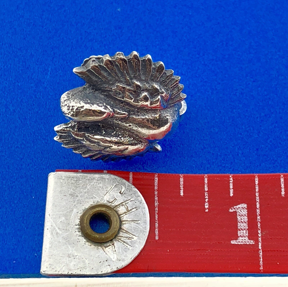 Art Deco Art Nouveau Artisan 925 Sterling Silver Swan Screw Back Earrings