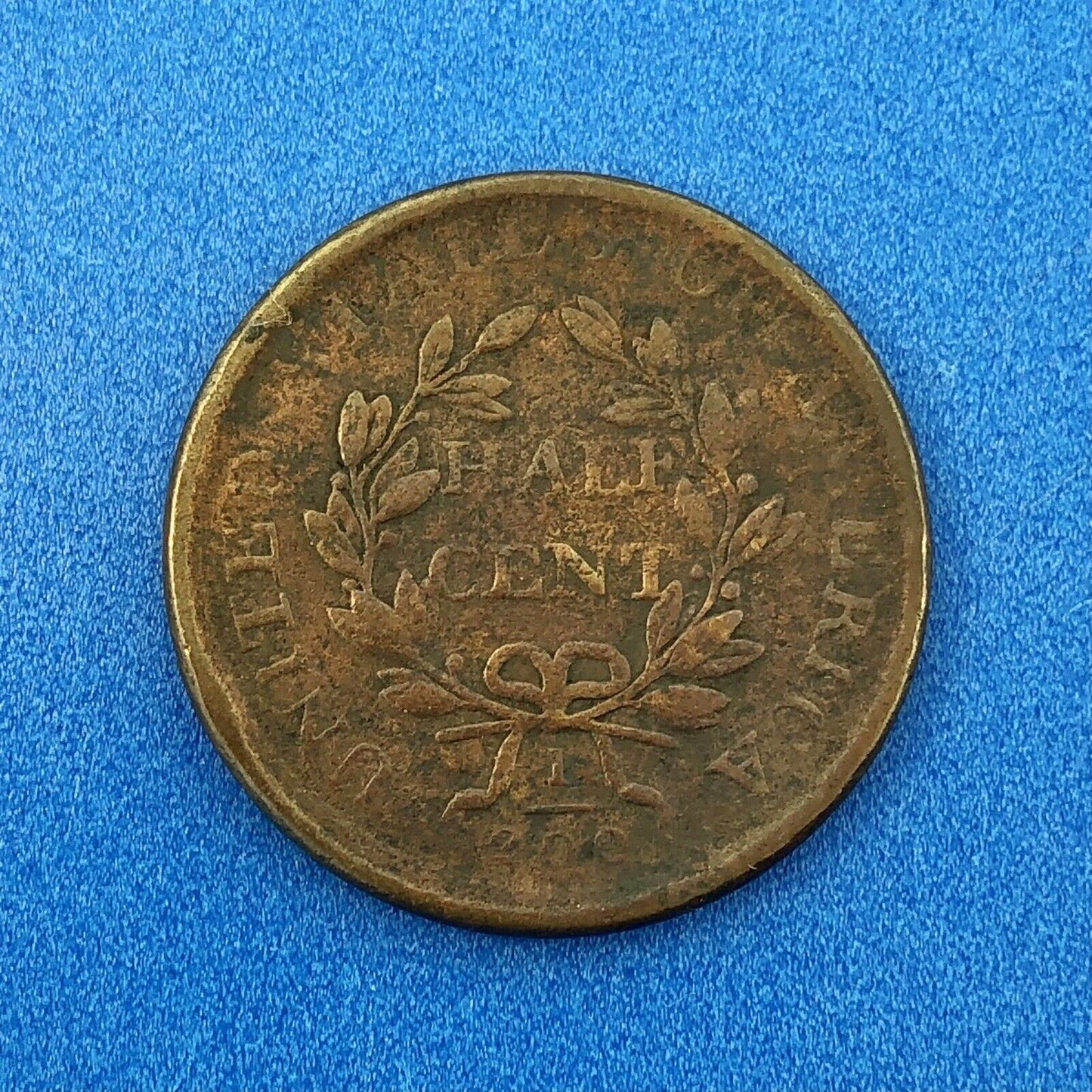 1807 P Draped Bust Copper Half Cent Early US Copper Better Key Philadelphia Coin