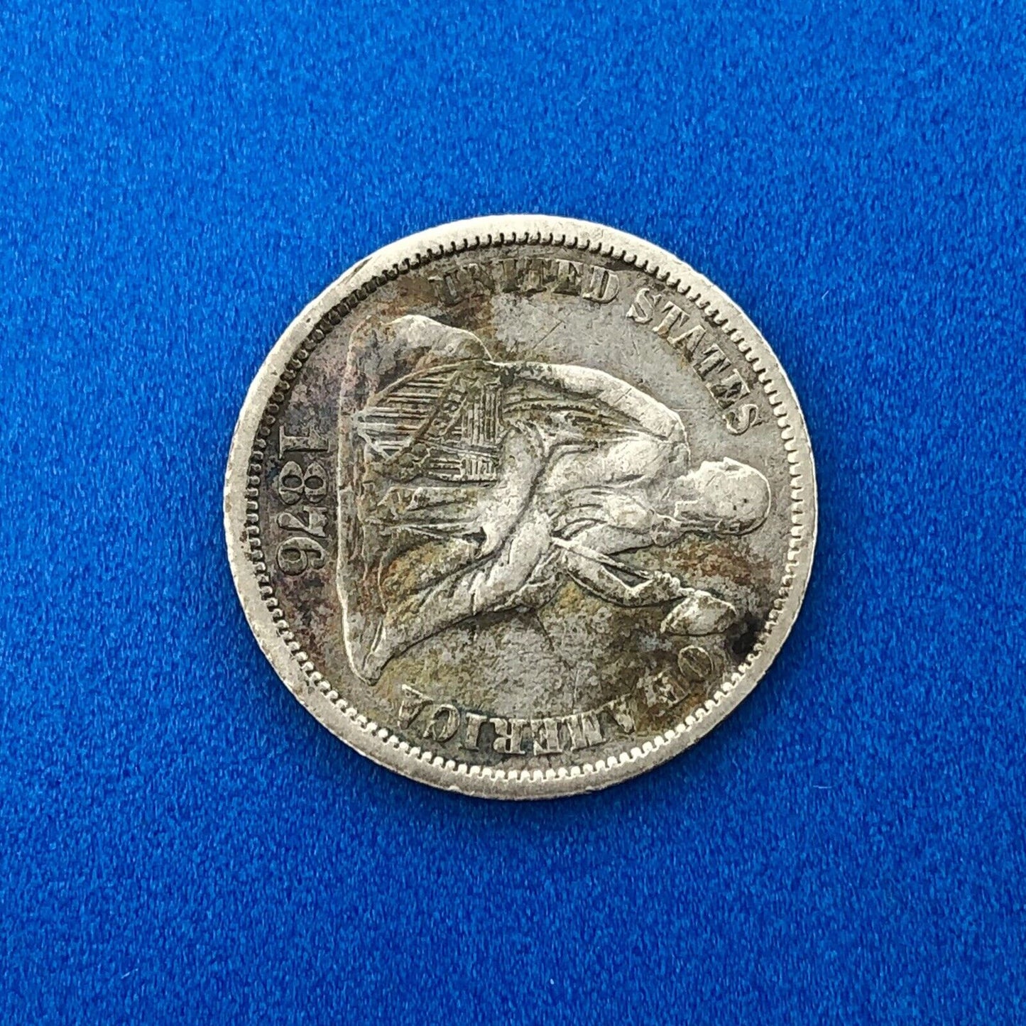 1876 P Seated Liberty Silver Dime No Motto Stars Or Arrows Nice Type Coin