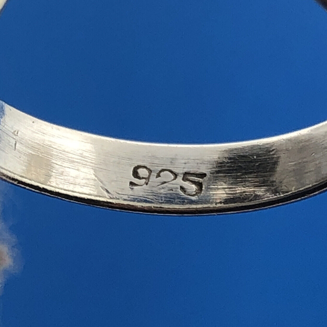 Modernist Artisan Sterling Silver 925 Purple Sapphire Dramatic Statement Ring