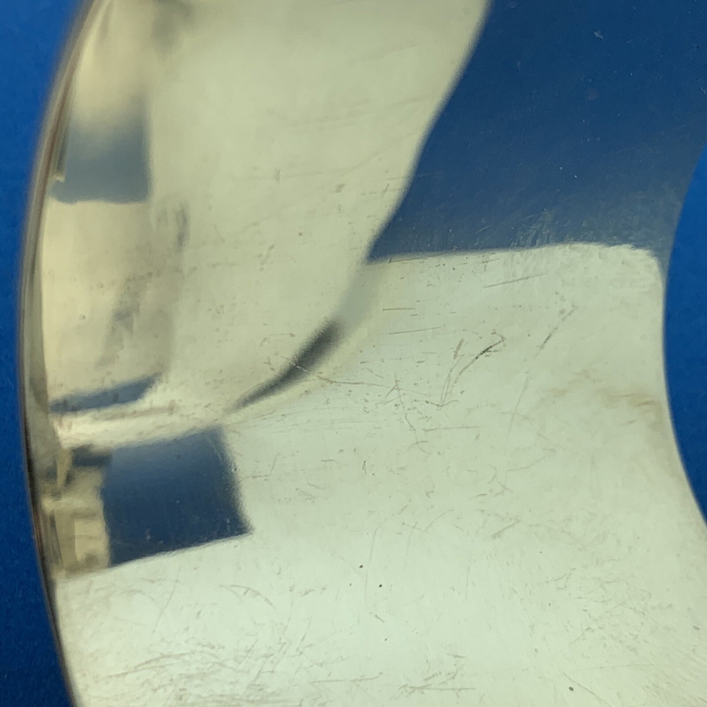 Tiffany & Co Sterling Silver Notes Collection Wide Script Cuff Bracelet