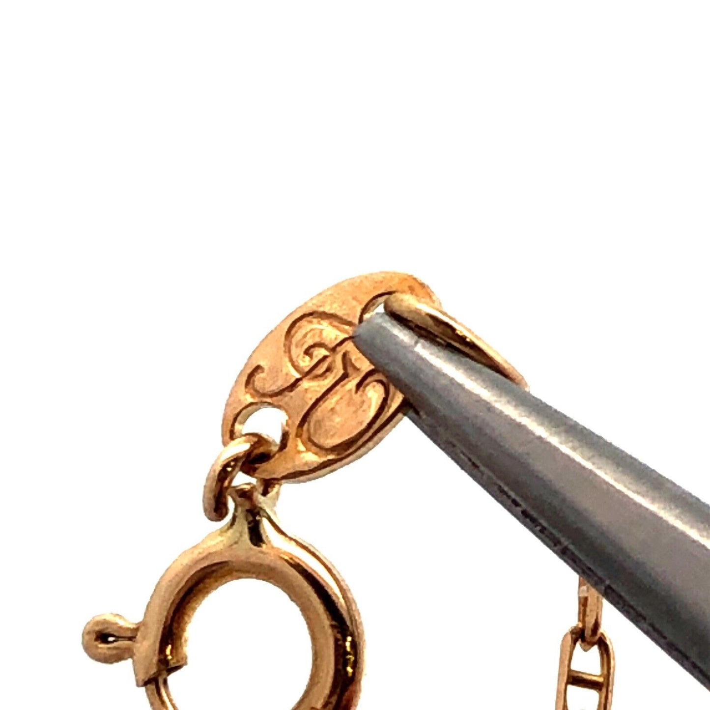 Designer Italy 14K Yellow Gold Anchor Mariners Link Chain Necklace
