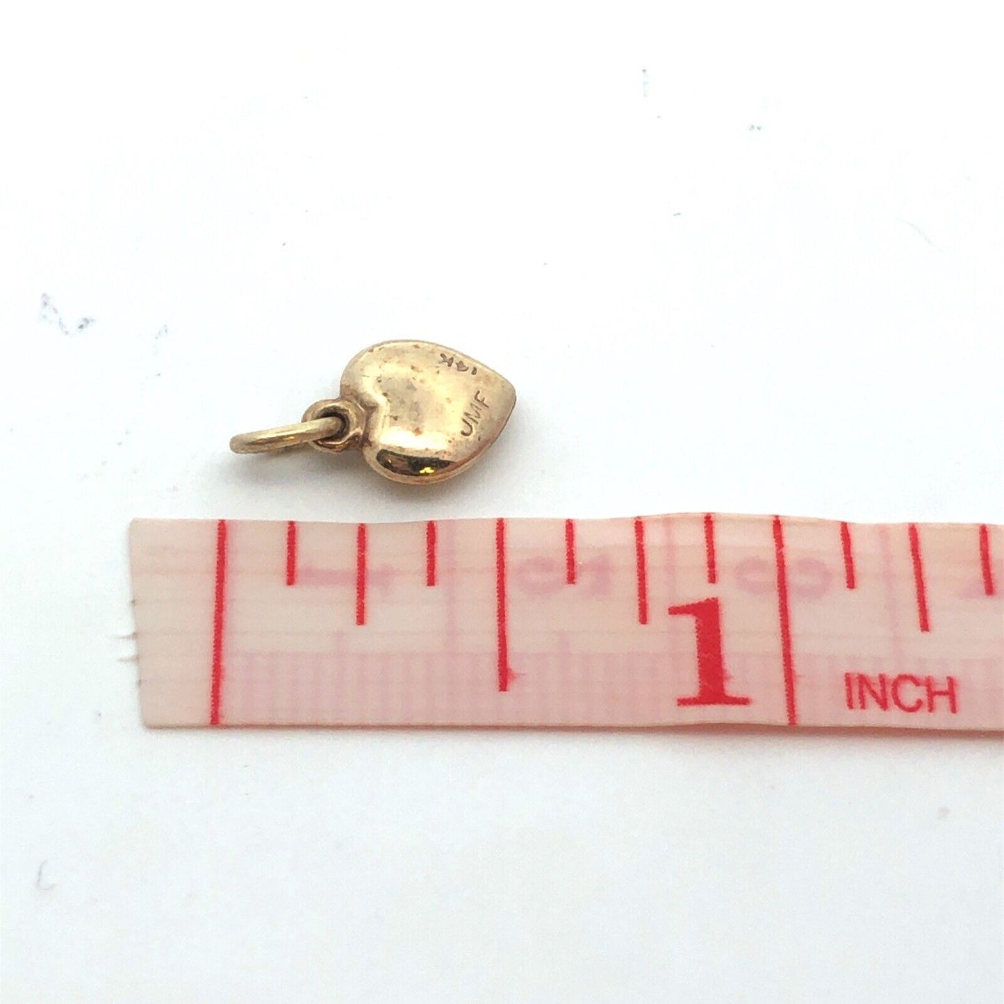 Designer JMF 14K Yellow Gold Petite Heart Love Charm Pendant