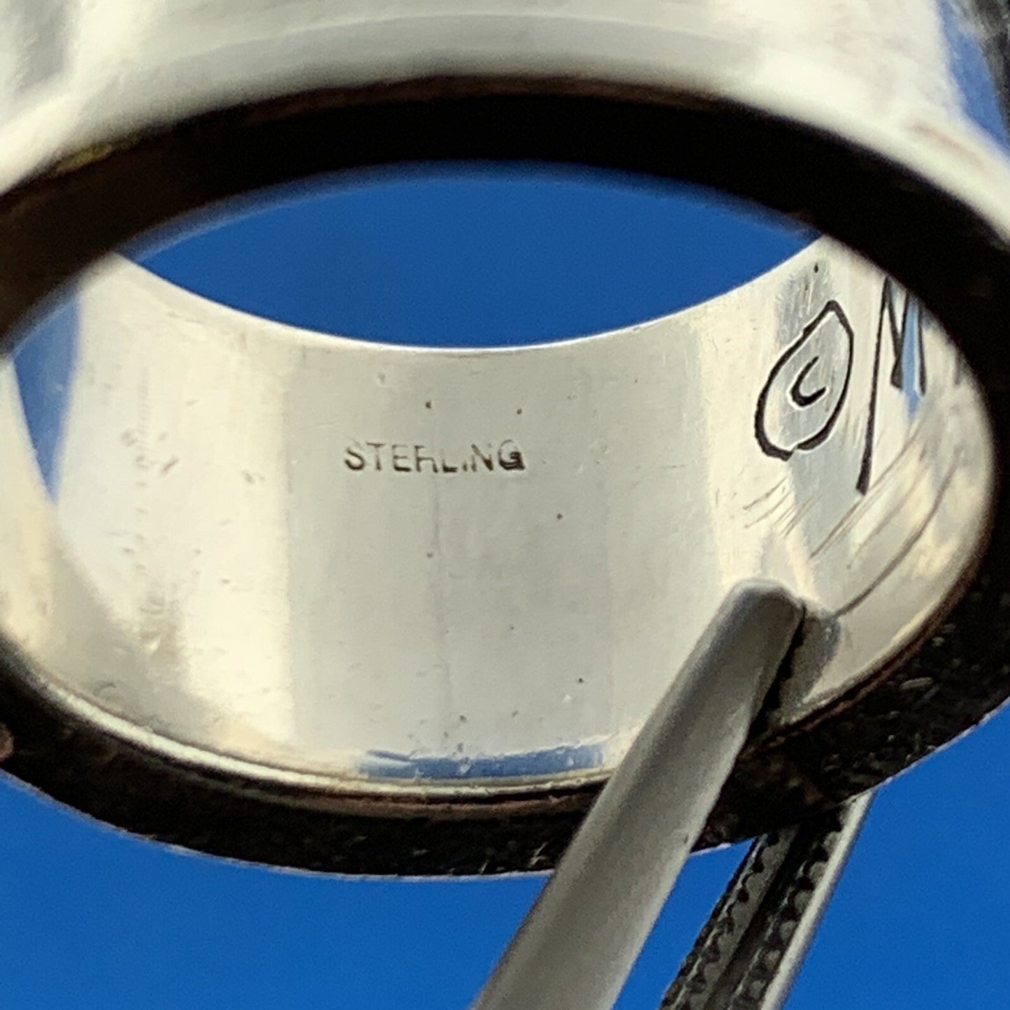 Designer Mignon Faget Sterling Silver 925 Fleur De Lis Thick Ring Size 5.75