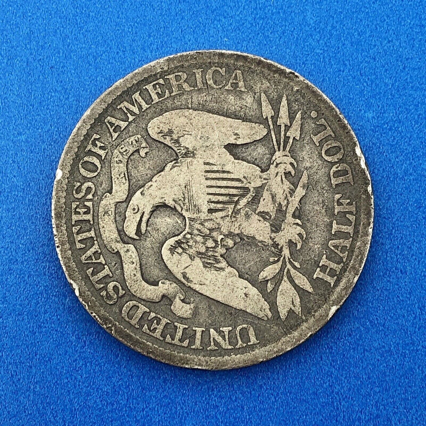 1877 P Seated Silver Half Dollar $.50 Better Key Philadelphia Mint 50c Coin