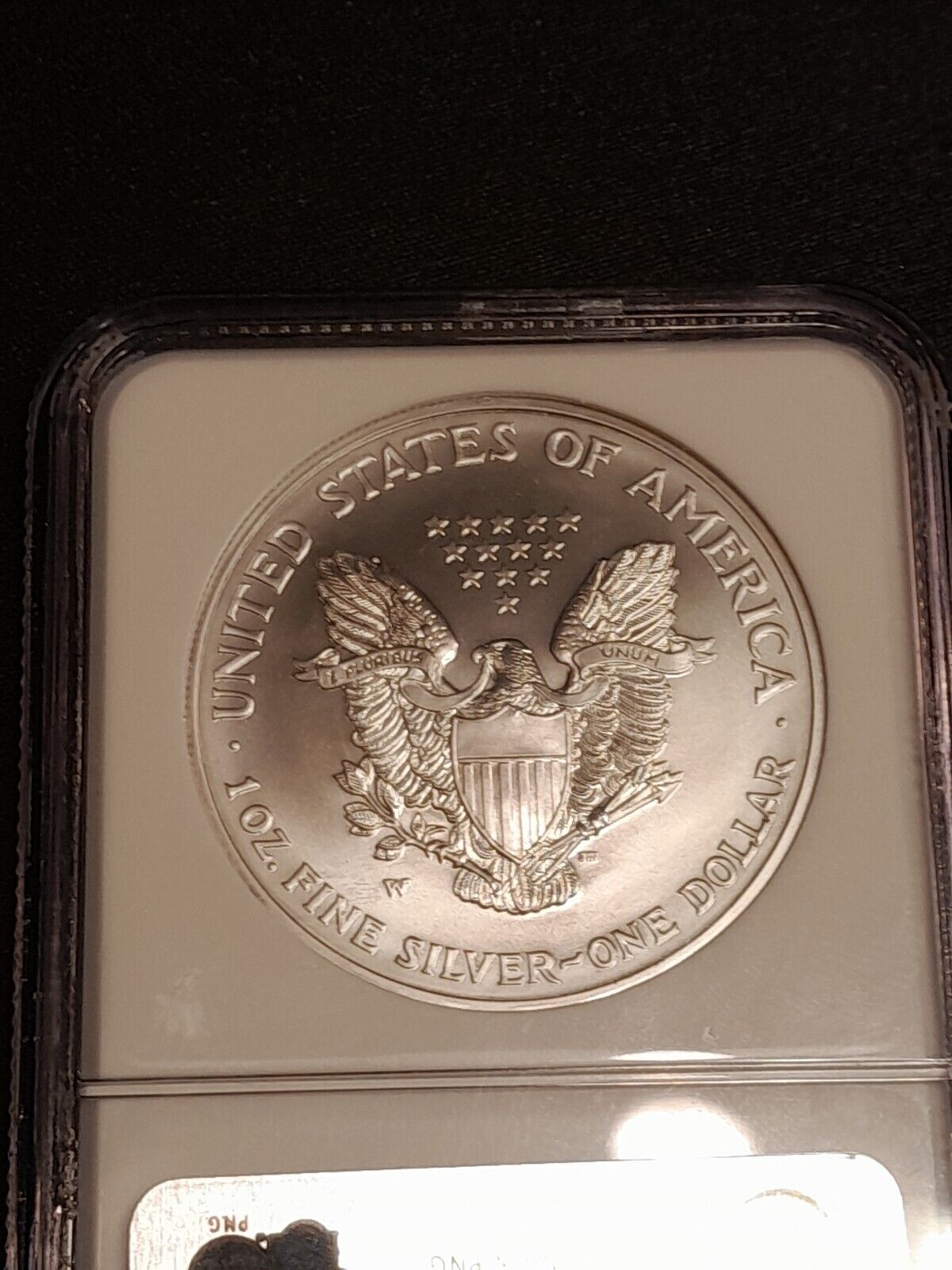 2008 W Eagle Silver $1 Reverse of 2007 MS 70 NGC Ultra Rare