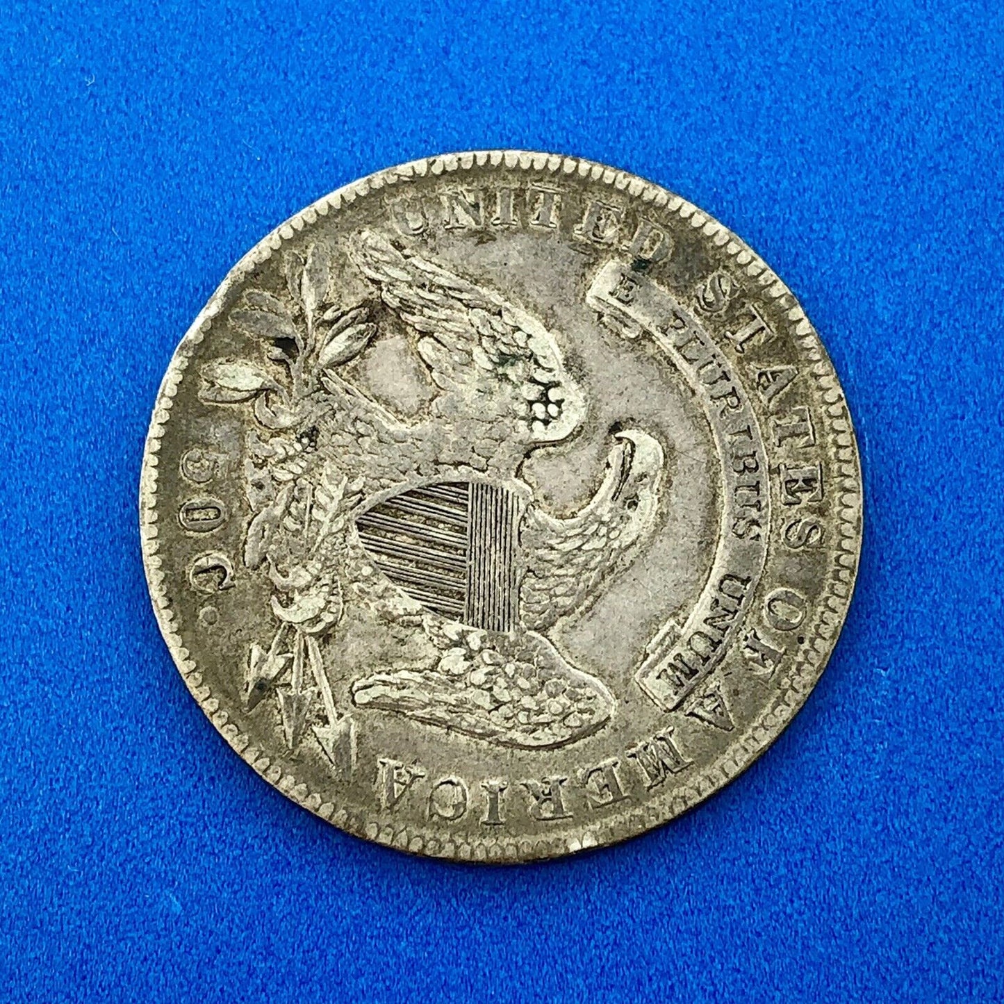1835 Capped Bust Silver Half Dollar Lettered Edge Better Early Philadelphia Coin