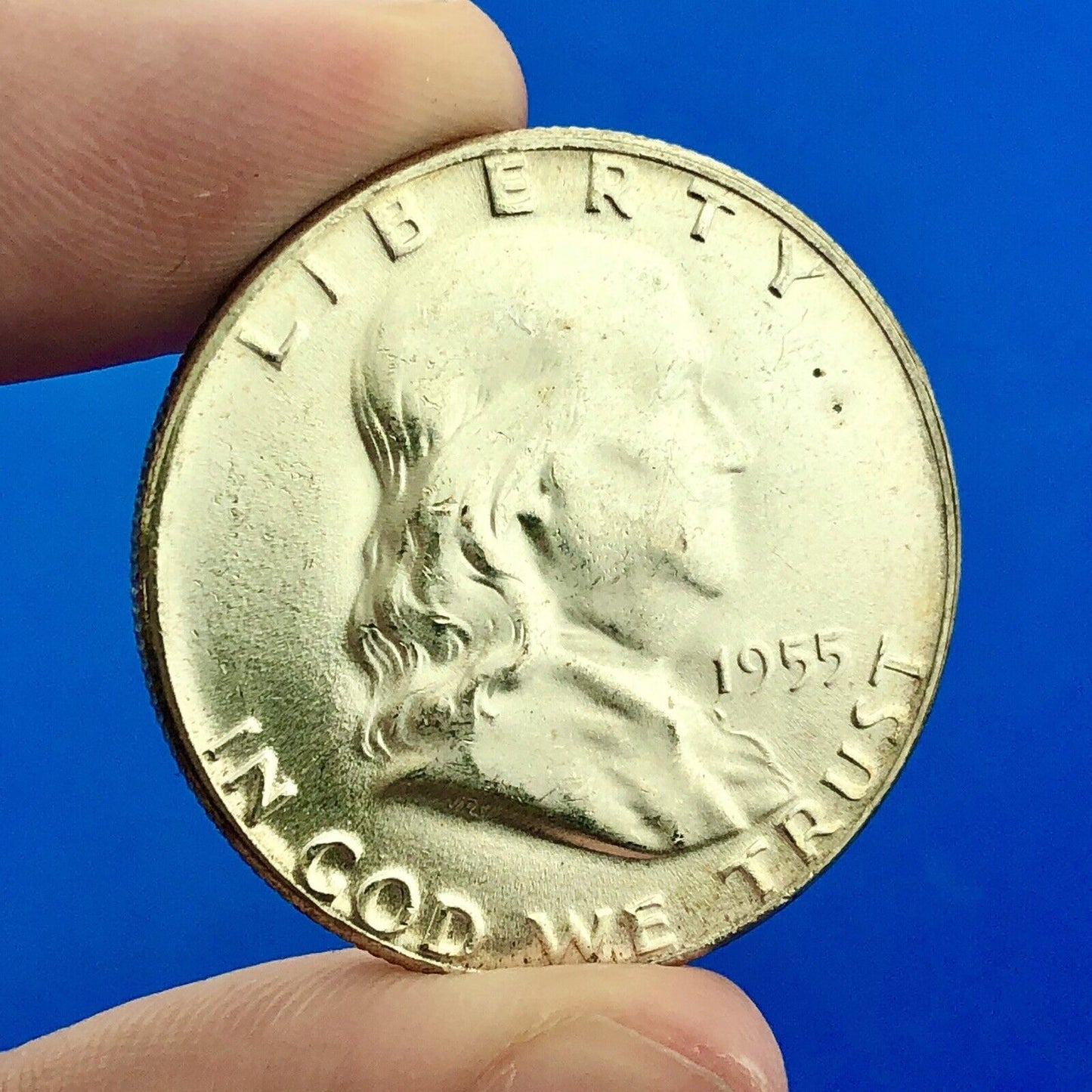 1955 P Franklin Silver Half Dollar Better Key Rare Philadelphia Mint Coin
