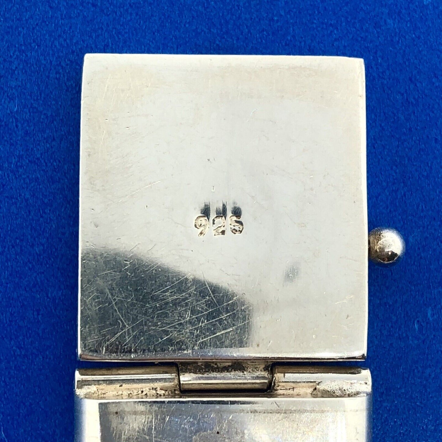 925 Sterling Silver Basket Weave Heavy Statement Buckle Bracelet