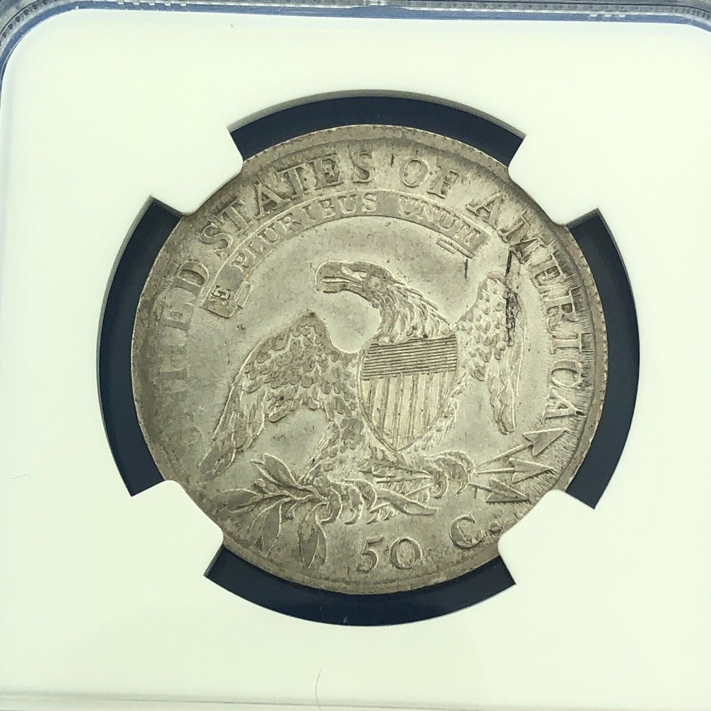1811/10 Capped Bust Silver Half Dollar 50c Lettered Edge NGC XF Details Coin