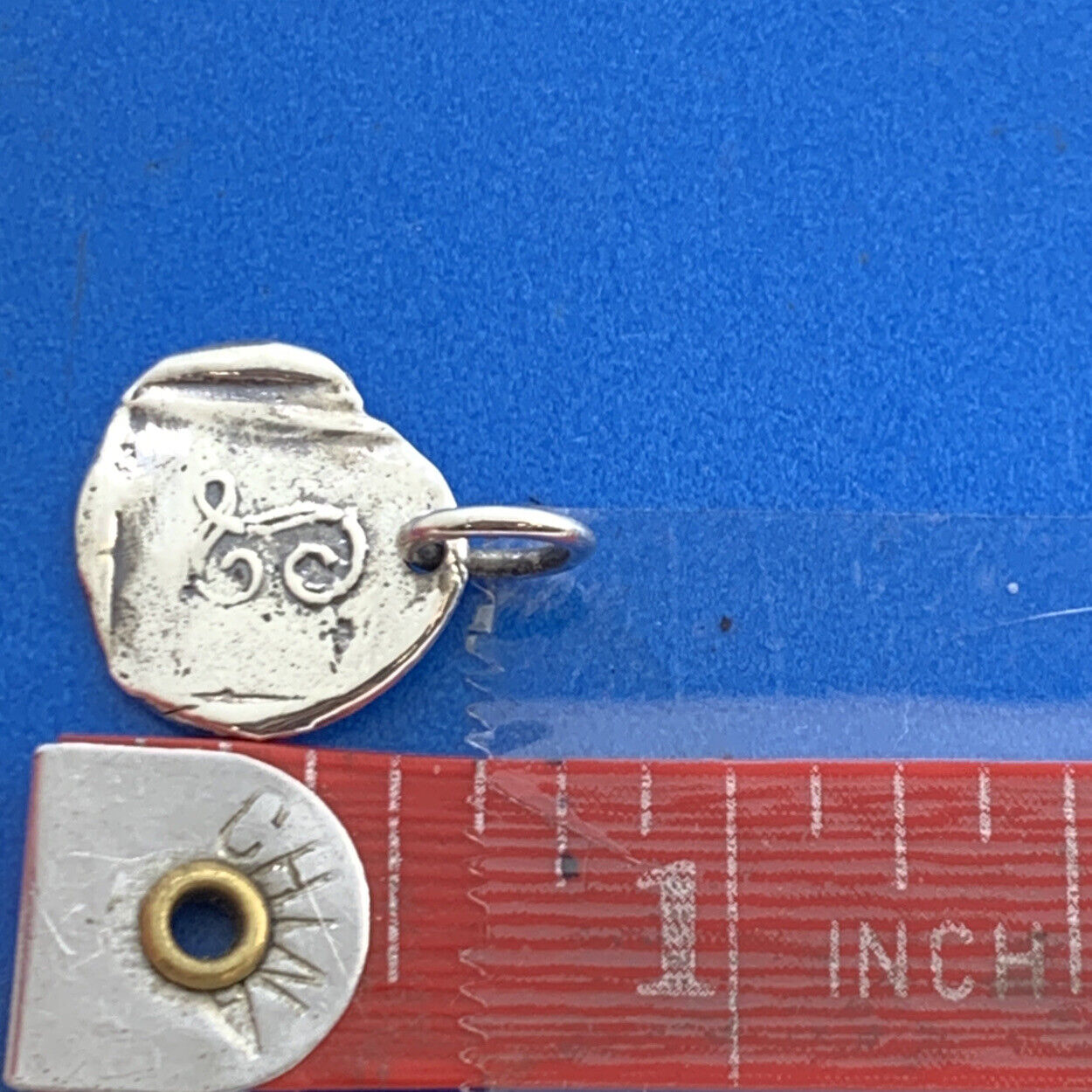 Waxing Poetic 925 Sterling Silver Monogram Script J Initial Disc Bracelet Charm