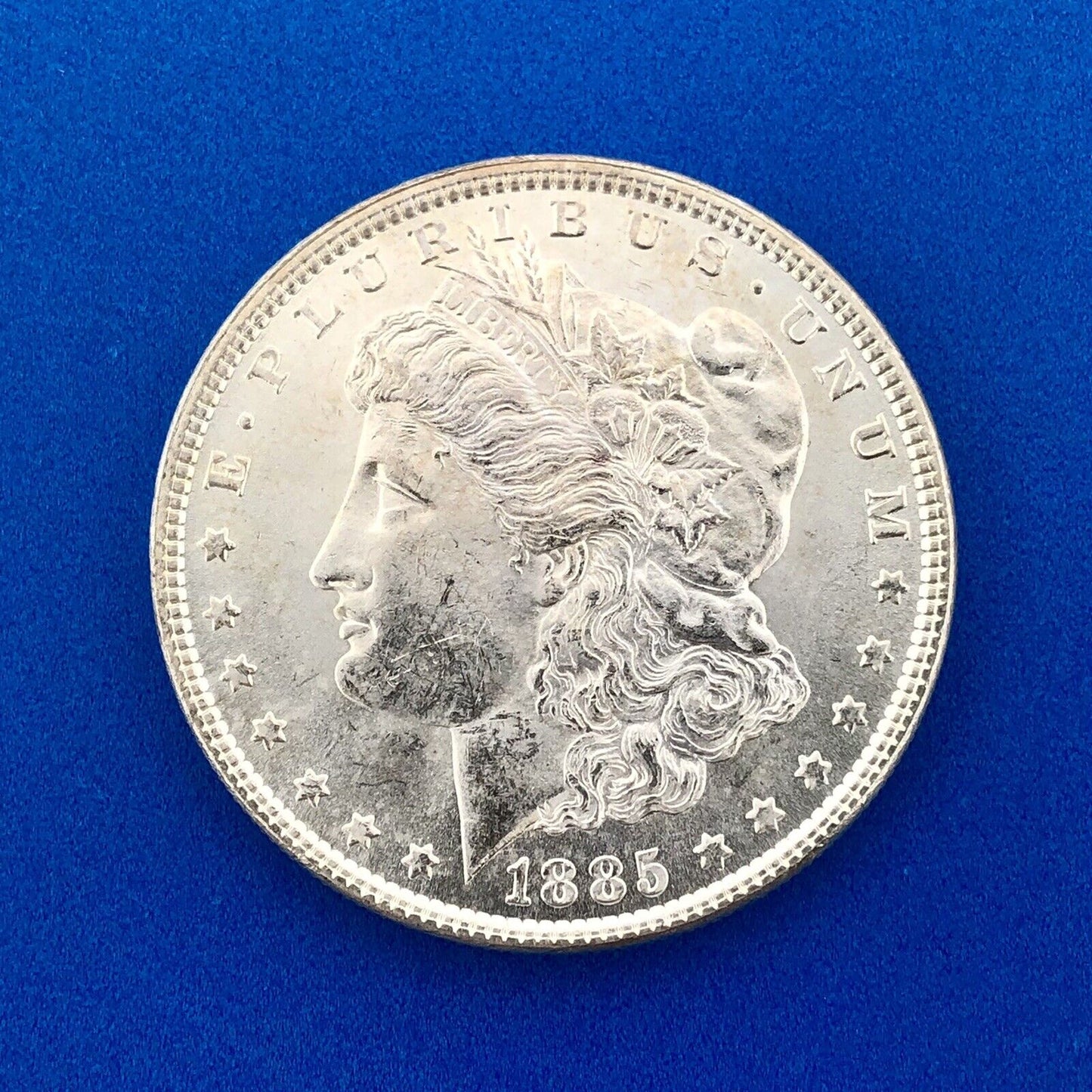 1885 P Morgan Silver Dollar $1 Better Rare Key Philadelphia Mint Coin White BU