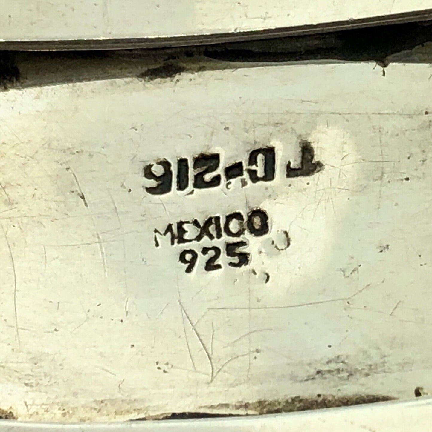 Vintage Taxco TC-216 Sterling Silver 925 Turquoise Trio Statement Cuff Bracelet