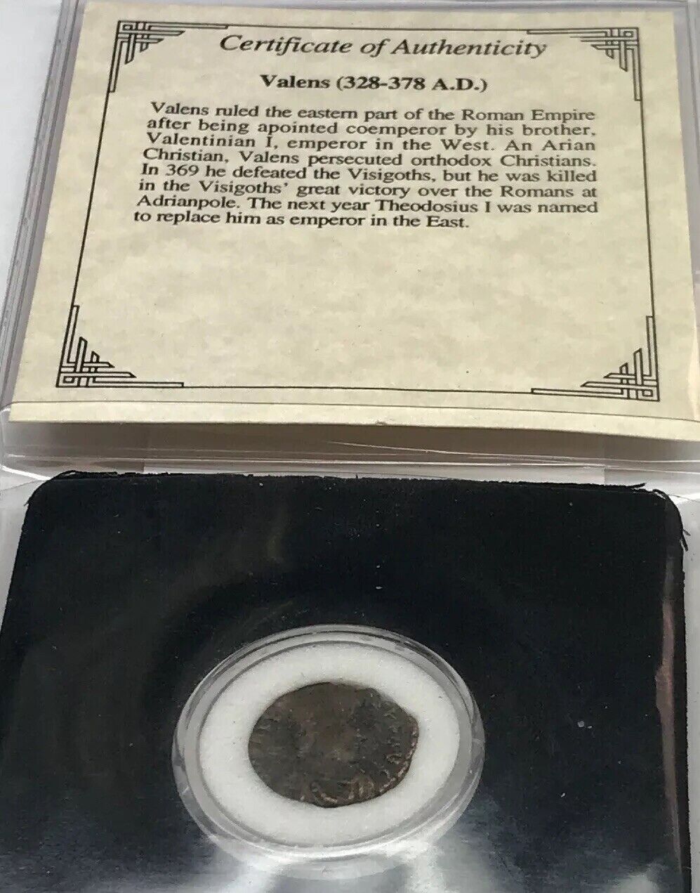 364-378 A.D. Valens Roman Empire Bronze Ancient Roman Coin