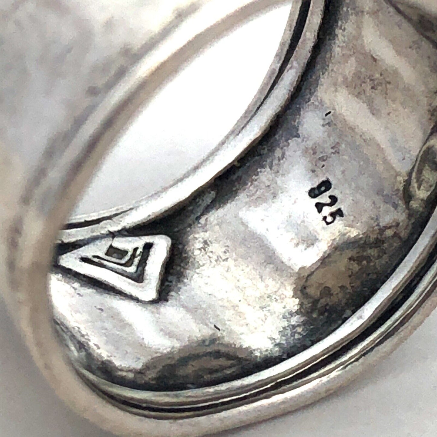 Designer Silpada 925 Sterling Silver Modernist Wide Cigar Band Ring