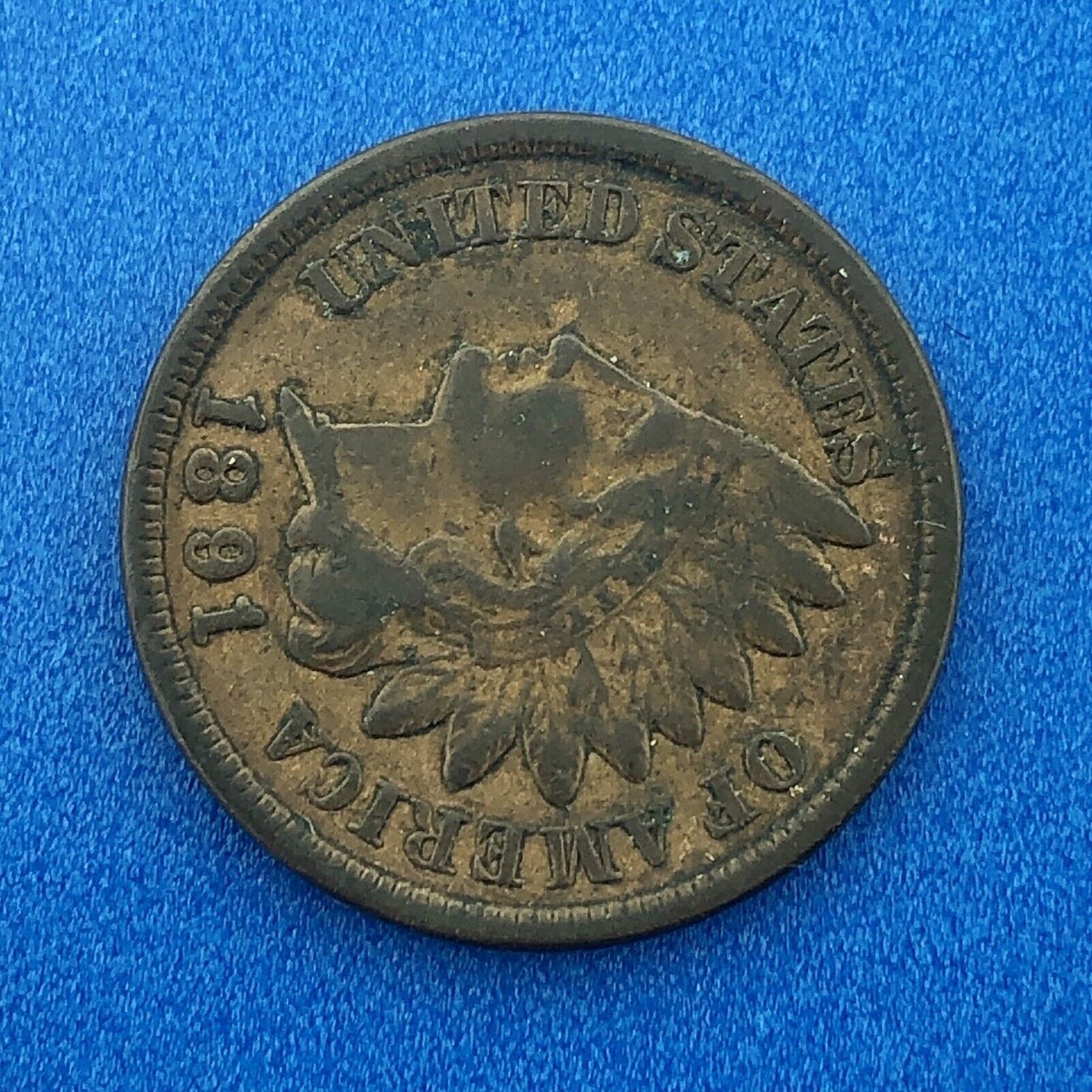1891 Indian Head One Cent Penny Type 3 Bronze Better Key Philadelphia Coin