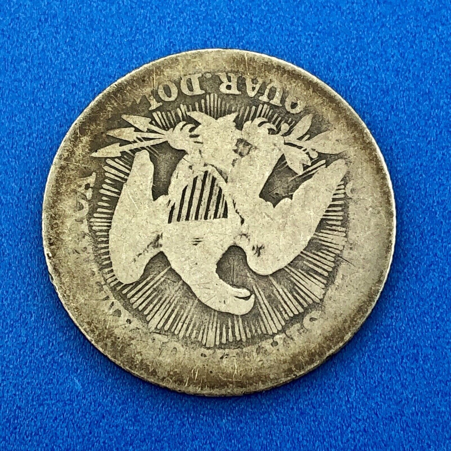 1853 P Seated Liberty Silver Quarter Dollar 25c Type 2 Better One Year Type Coin