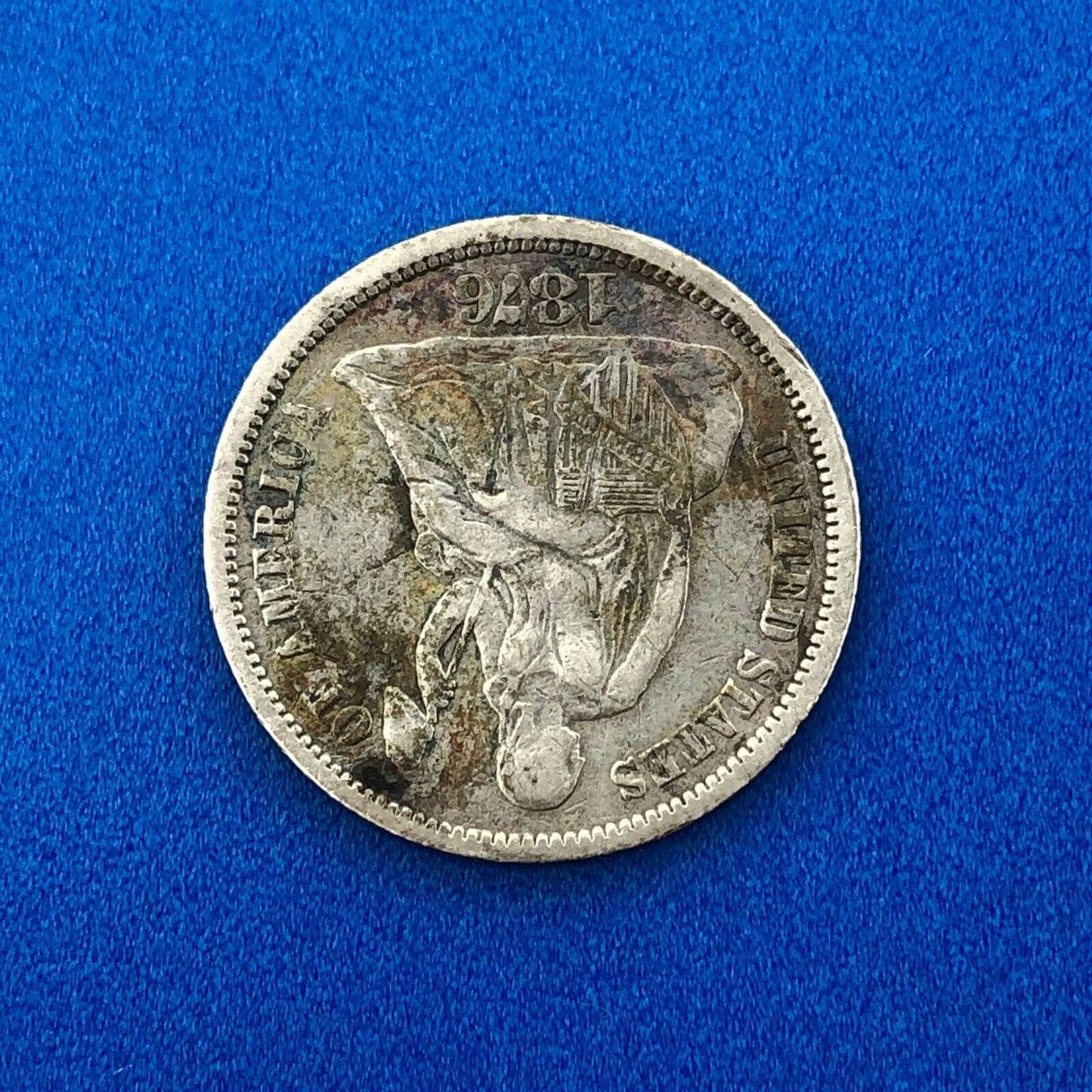 1876 P Seated Liberty Silver Dime No Motto Stars Or Arrows Nice Type Coin