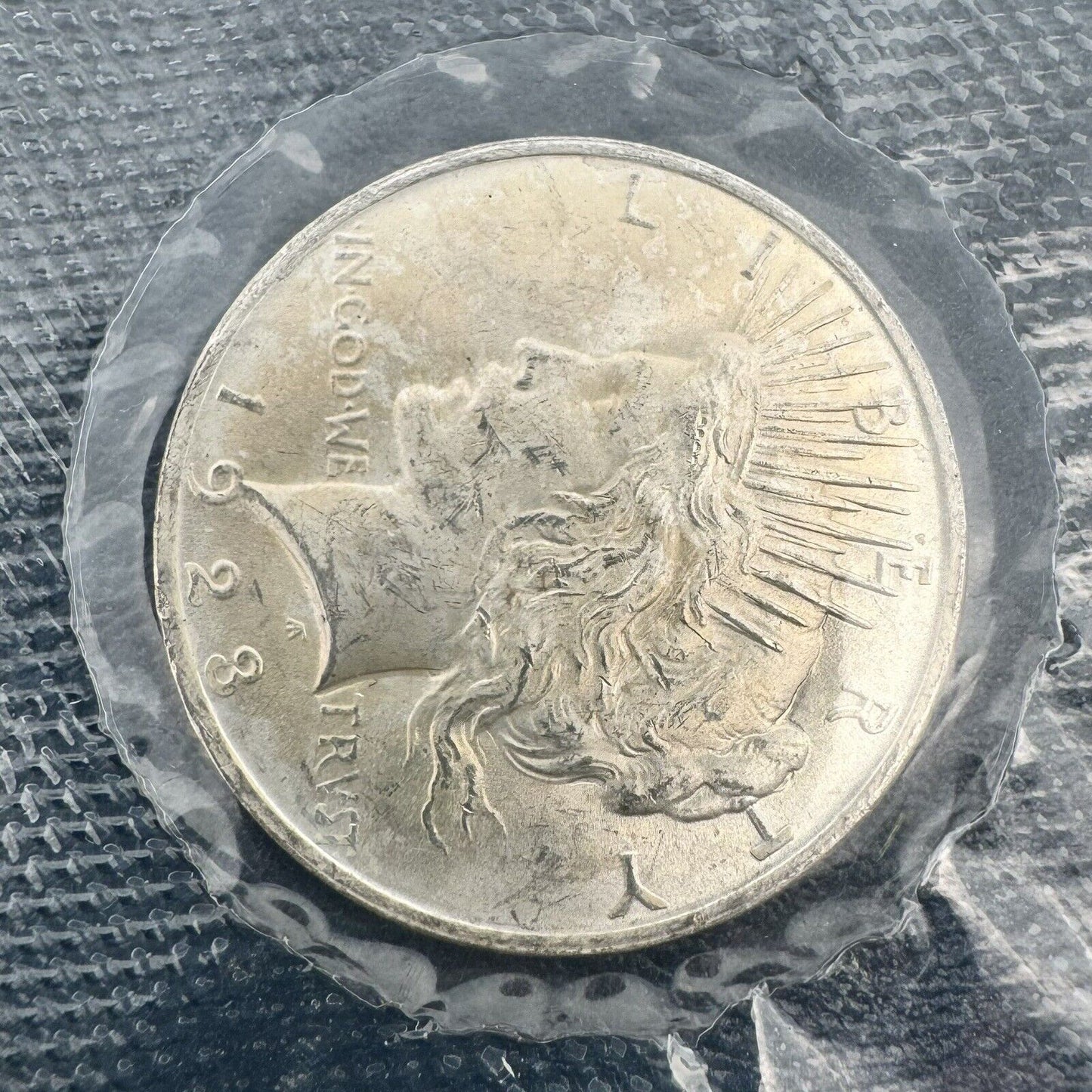 1923 P Peace Dollar GSA Soft Pack United States Uncirculated Silver Dollar Coin