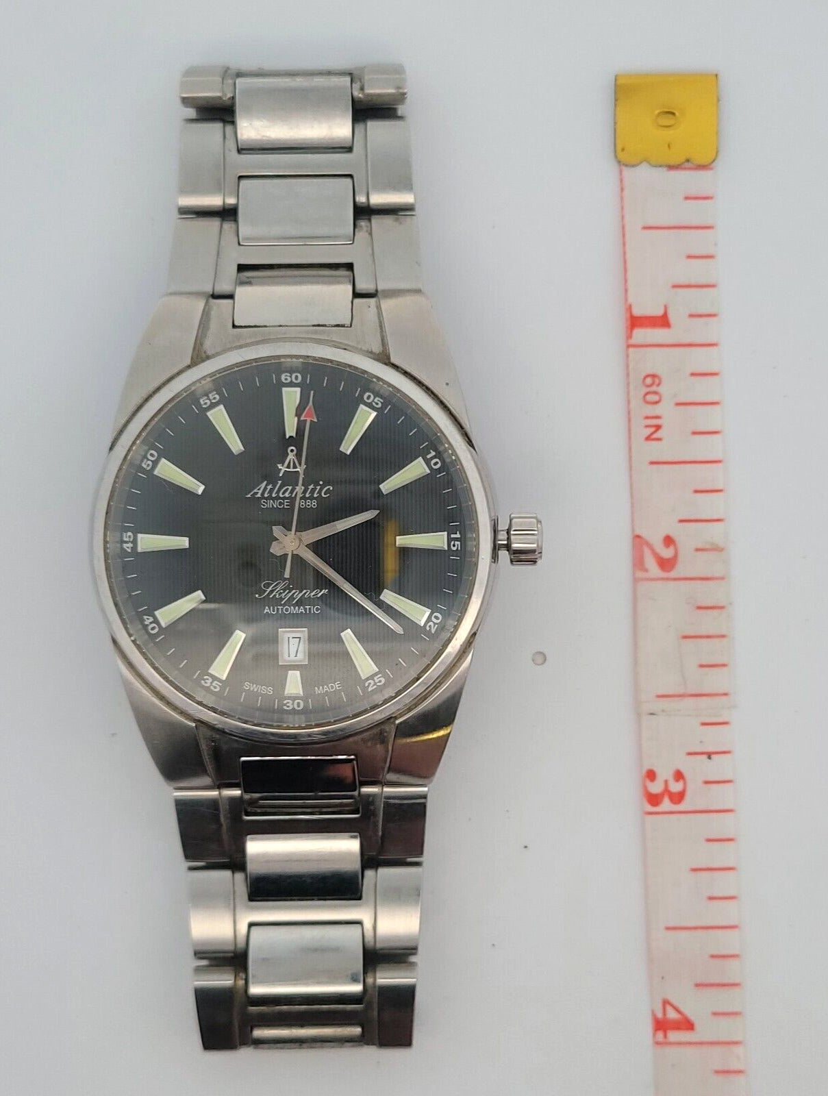 Atlantic Skipper Automatic Stainless Steel 42mm Black Dial Men's Watch 83765