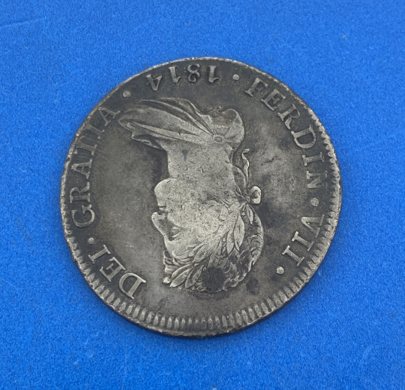 1814 Mo Mexico City 8 Reales I.I. Better Key Date .903 Silver Mexico Coin