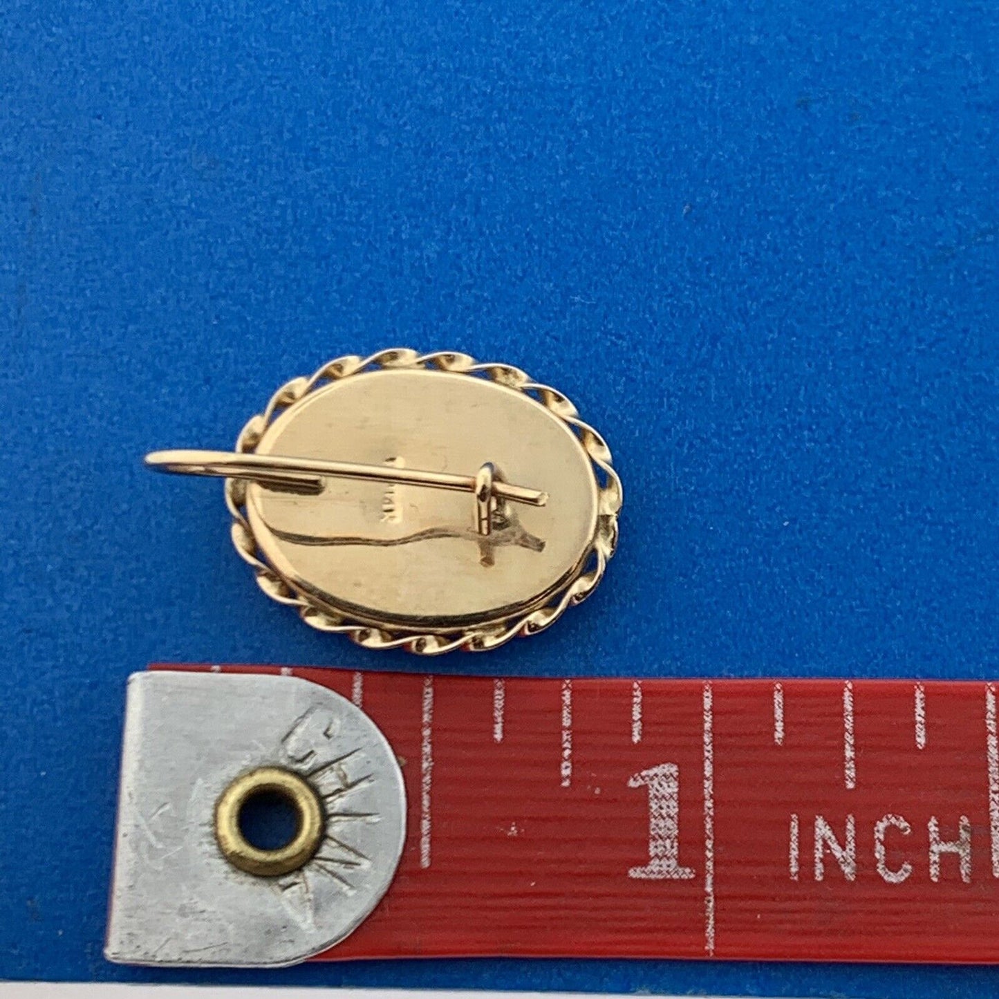 Vintage 14K Yellow Gold Green Jasper Cabochon Statement Stud Earrings