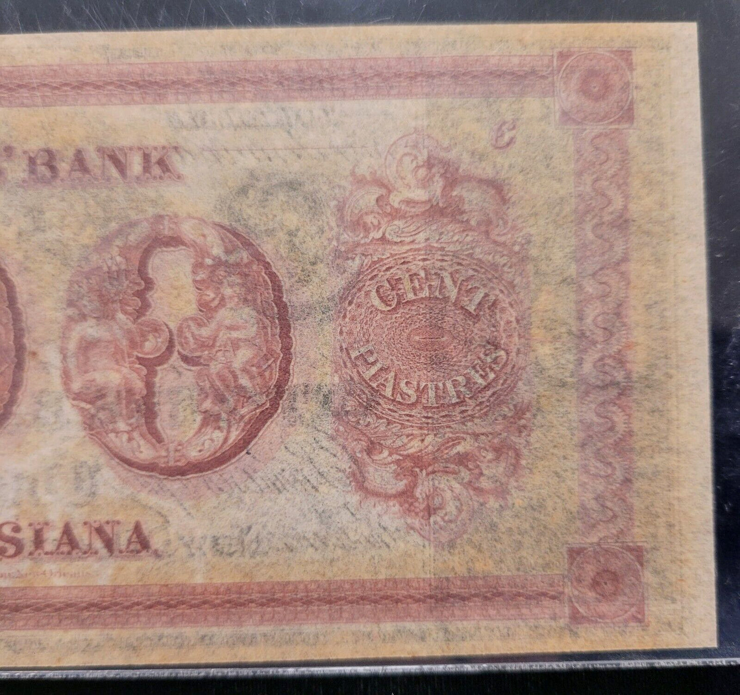 1800s $100 Citizens Bank of Louisiana PCGS Gem New 65PPQ Rare Obsolete Bank Note
