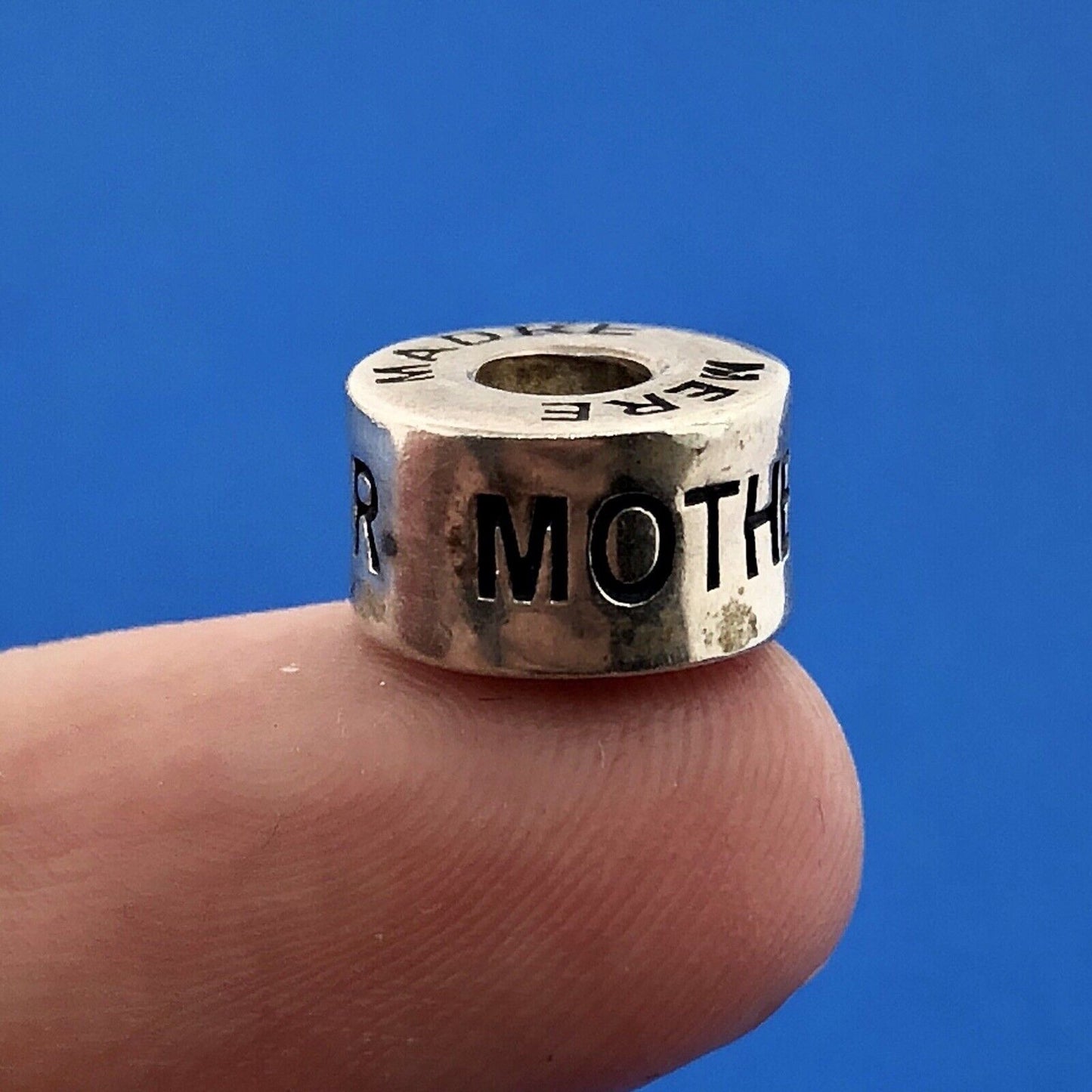 Authentic Chamilia Sterling Silver 925 Mother Madre Mere Bead Charm Retired